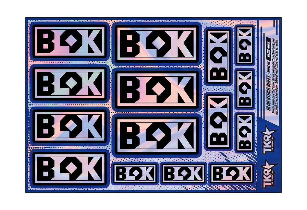 HOLOGRAPHIC BLOK A5 STOCK SHEET