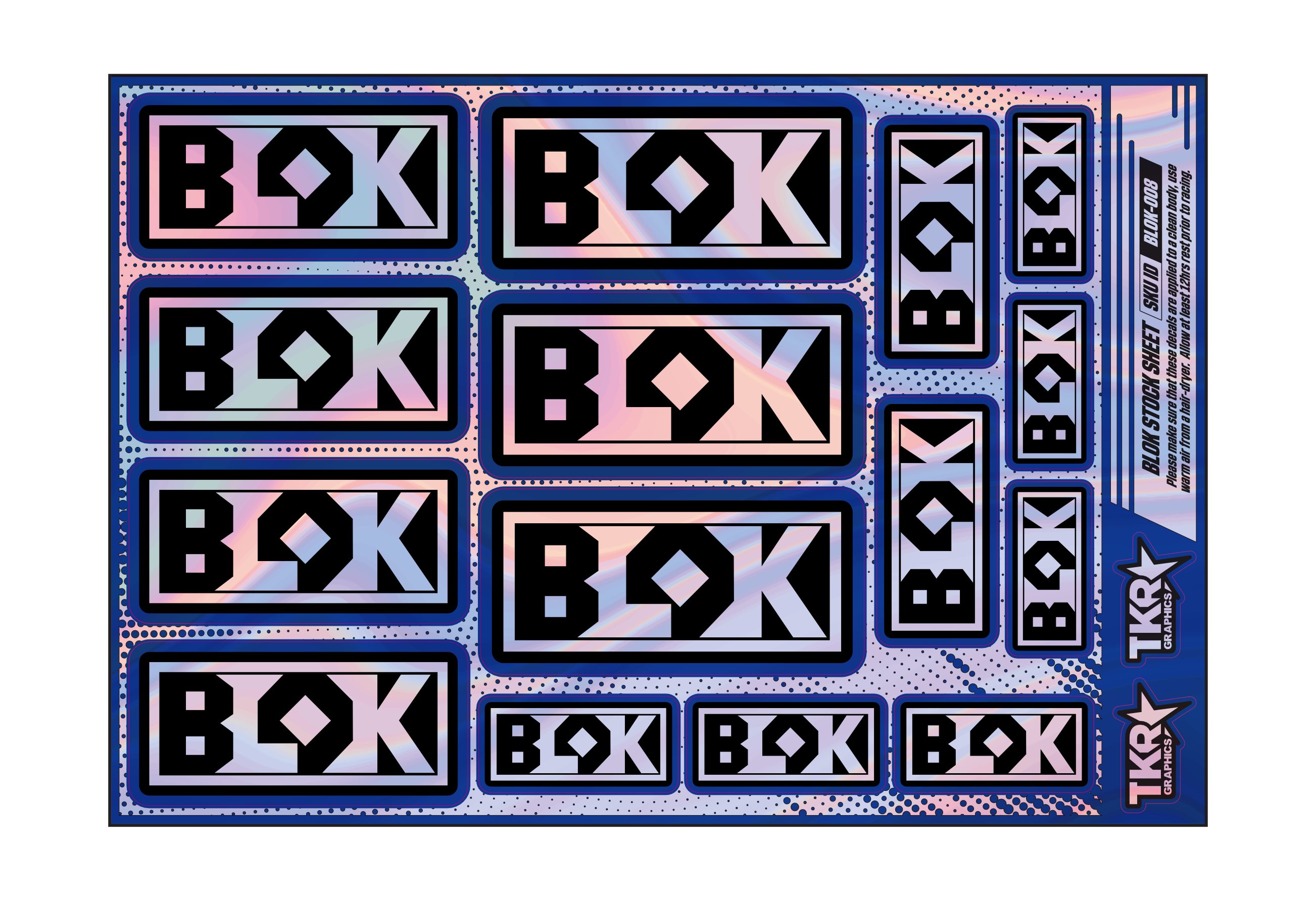 HOLOGRAPHIC BLOK A5 STOCK SHEET