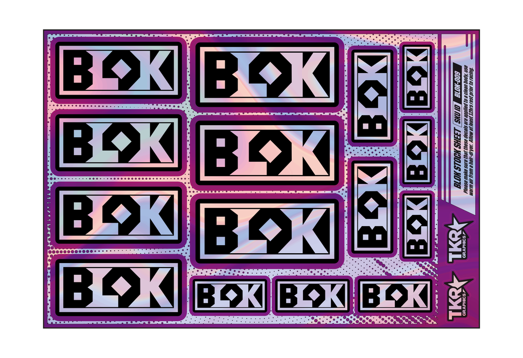 HOLOGRAPHIC BLOK A5 STOCK SHEET