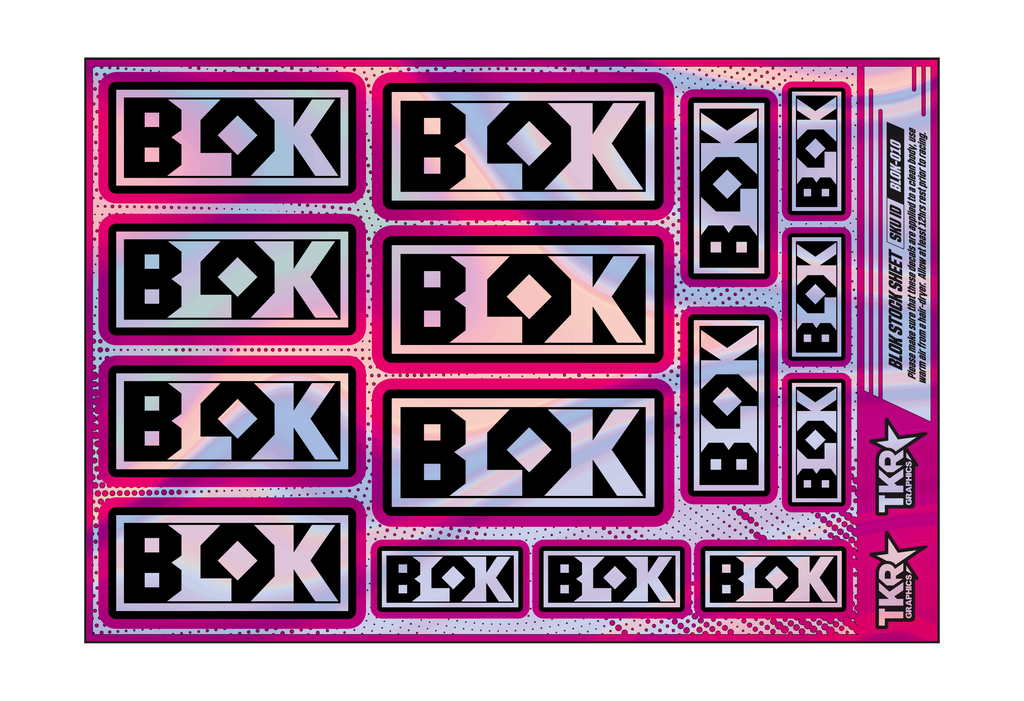 HOLOGRAPHIC BLOK A5 STOCK SHEET