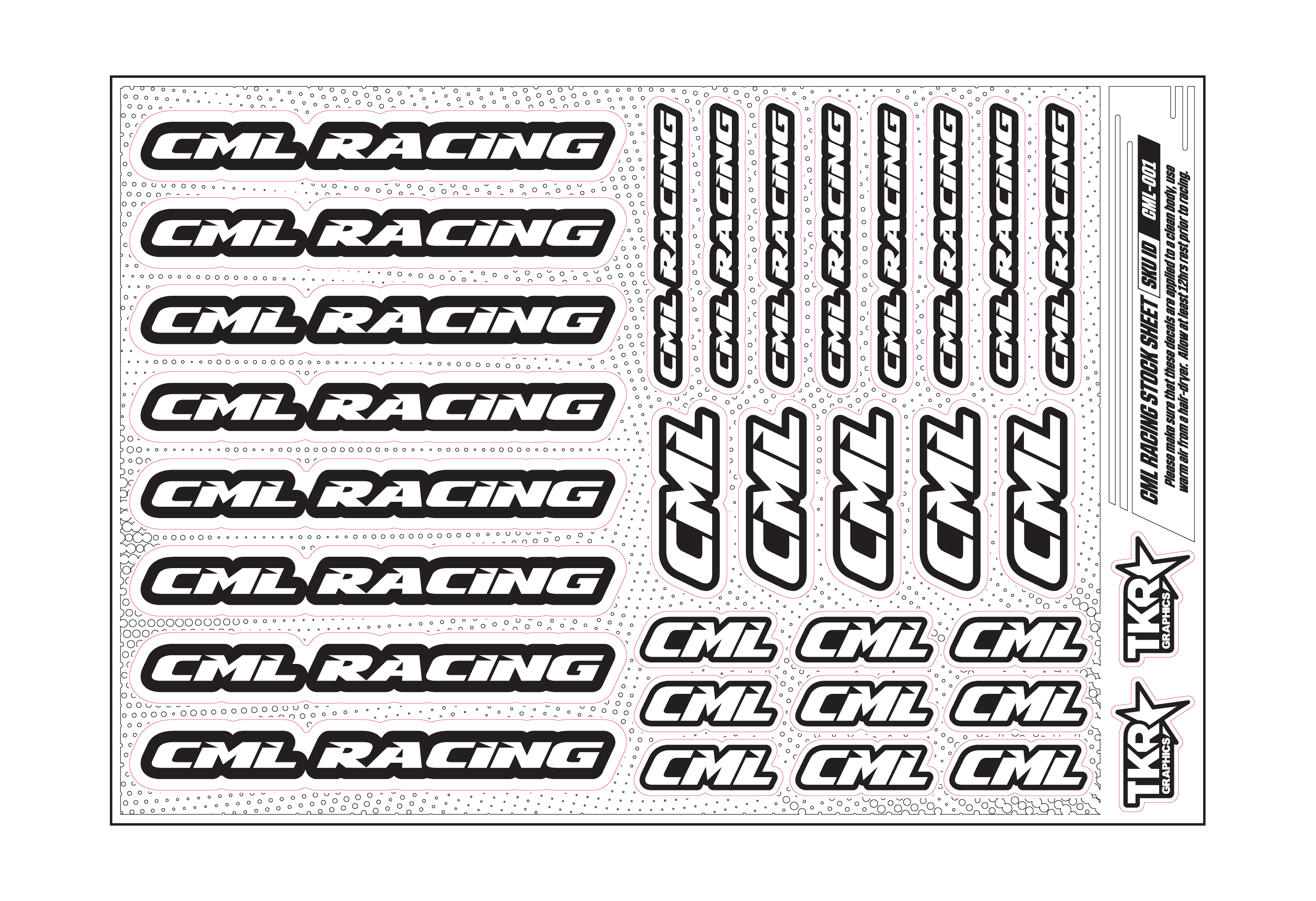 CML RACING A5 STOCK SHEET