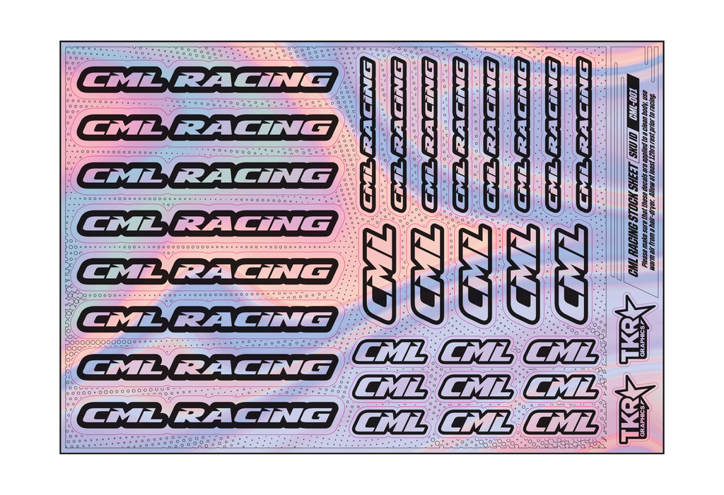 HOLOGRAPHIC CML RACING A5 STOCK SHEET