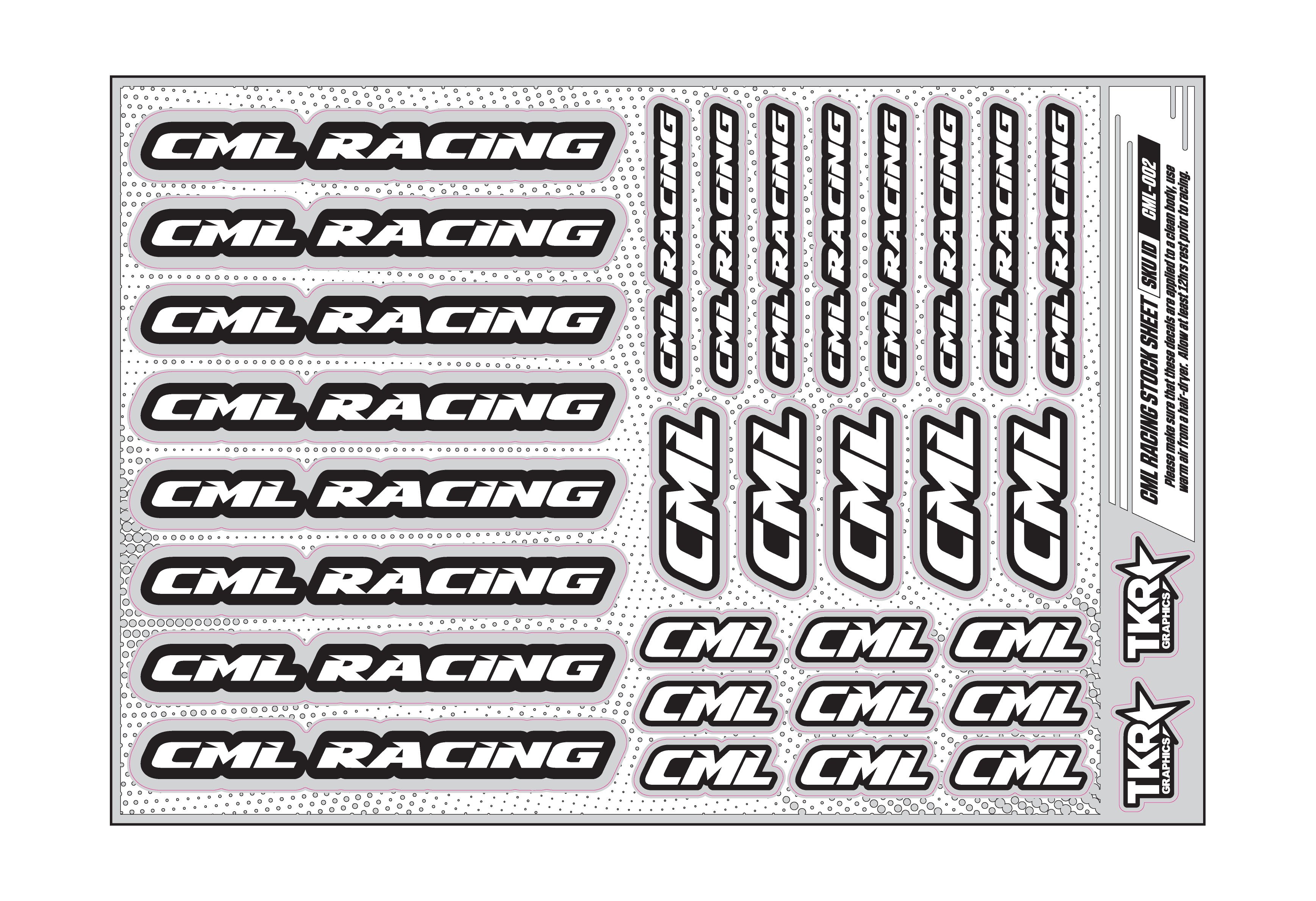 CML RACING A5 STOCK SHEET
