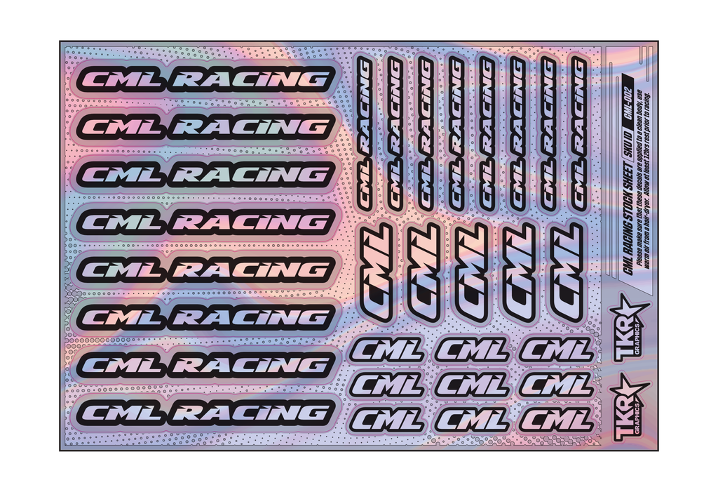 HOLOGRAPHIC CML RACING A5 STOCK SHEET