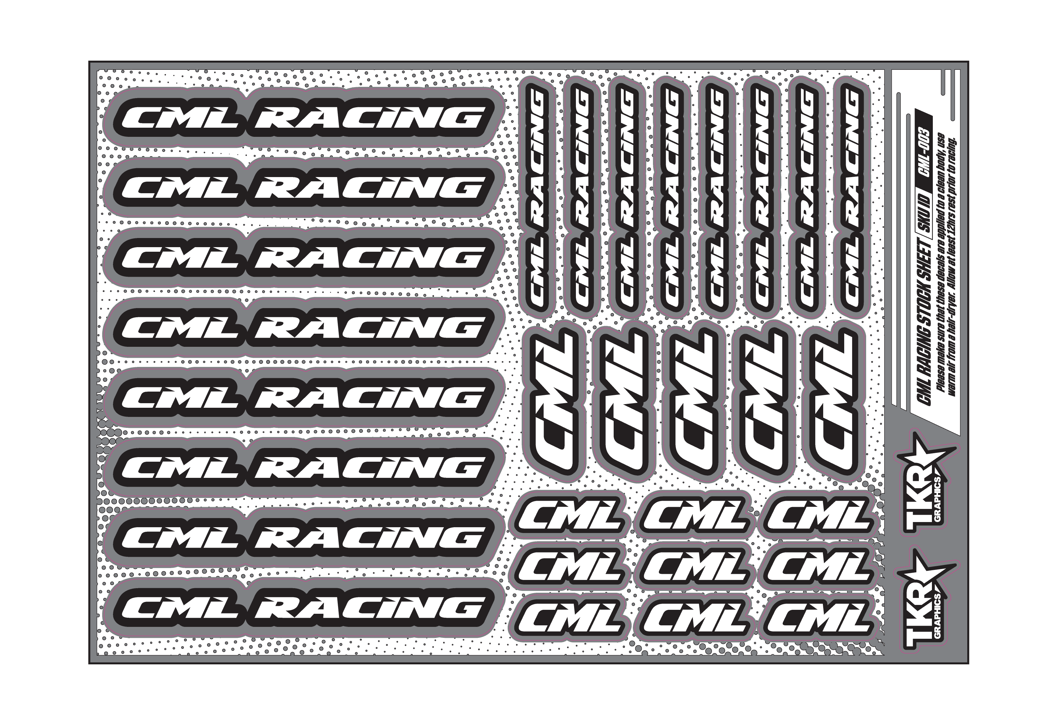 CML RACING A5 STOCK SHEET