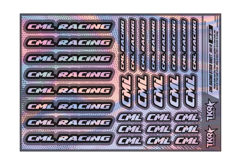 HOLOGRAPHIC CML RACING A5 STOCK SHEET