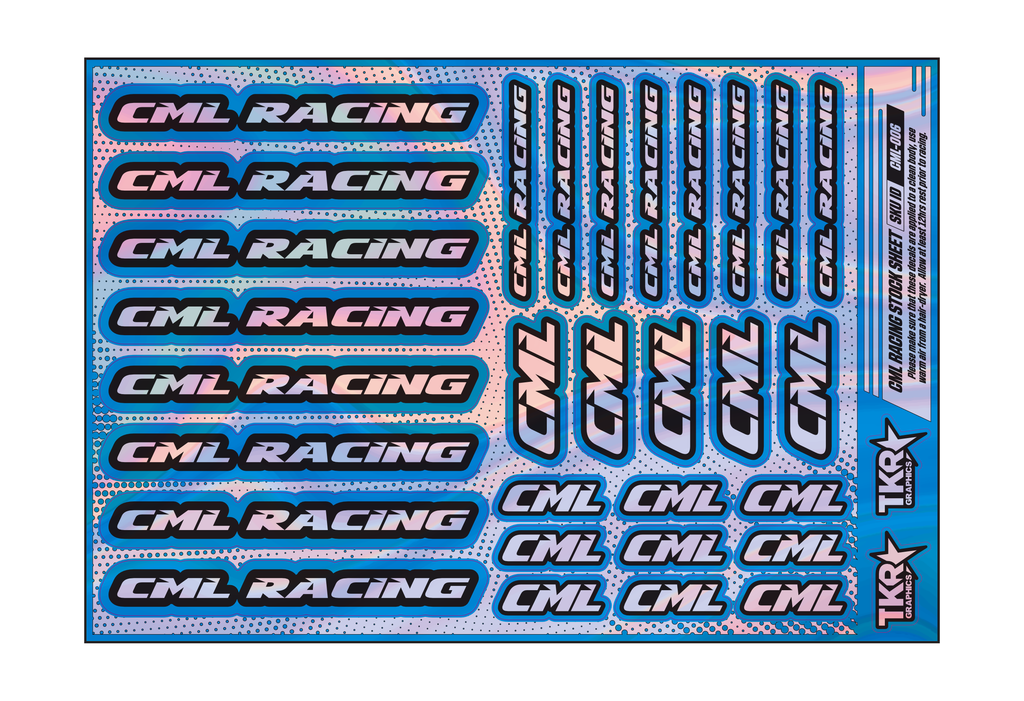 HOLOGRAPHIC CML RACING A5 STOCK SHEET