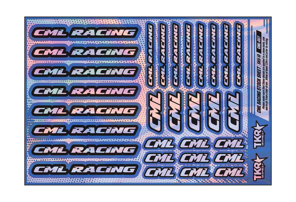 HOLOGRAPHIC CML RACING A5 STOCK SHEET