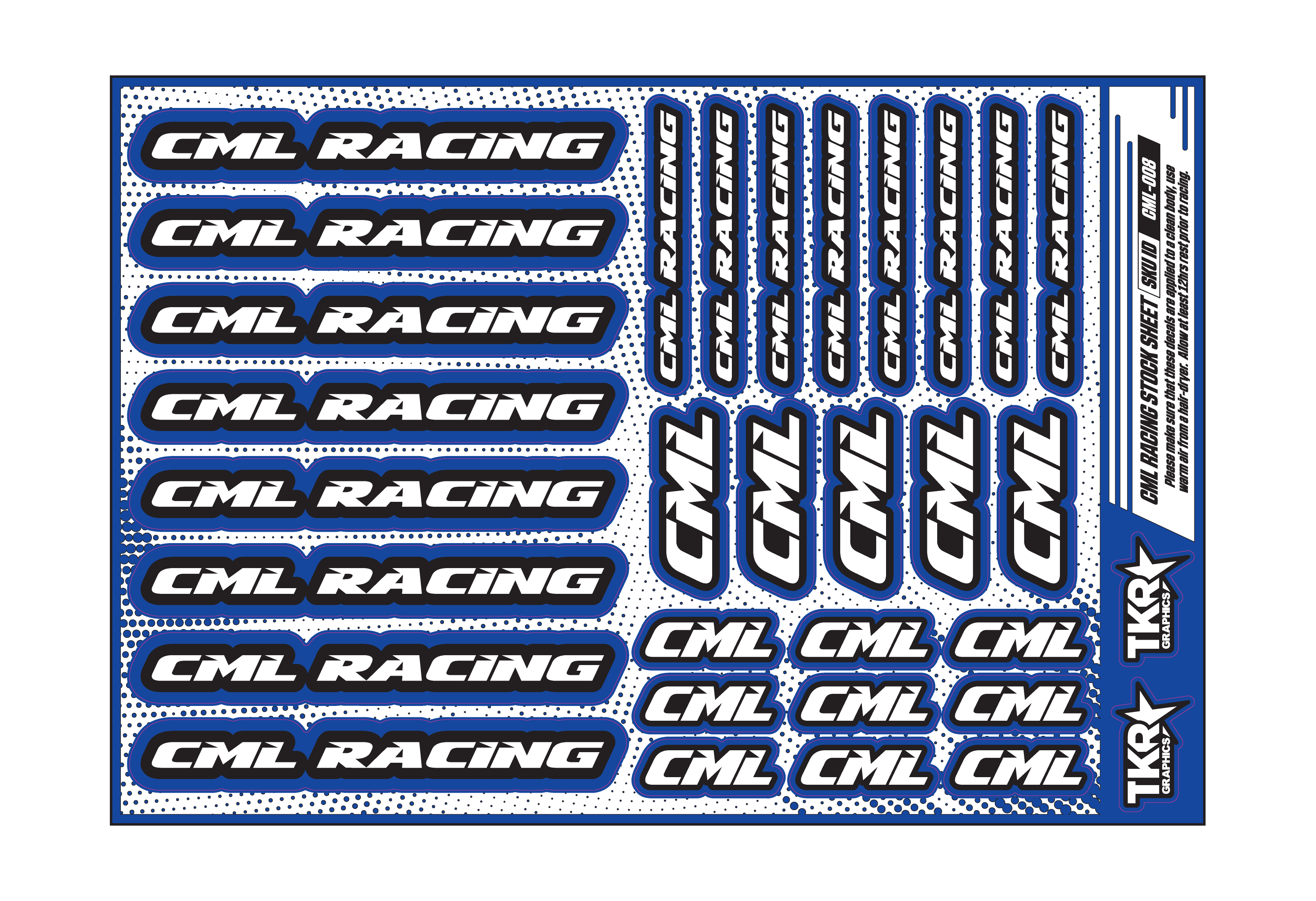 CML RACING A5 STOCK SHEET