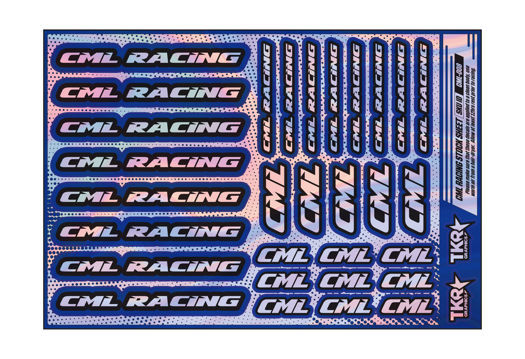 HOLOGRAPHIC CML RACING A5 STOCK SHEET