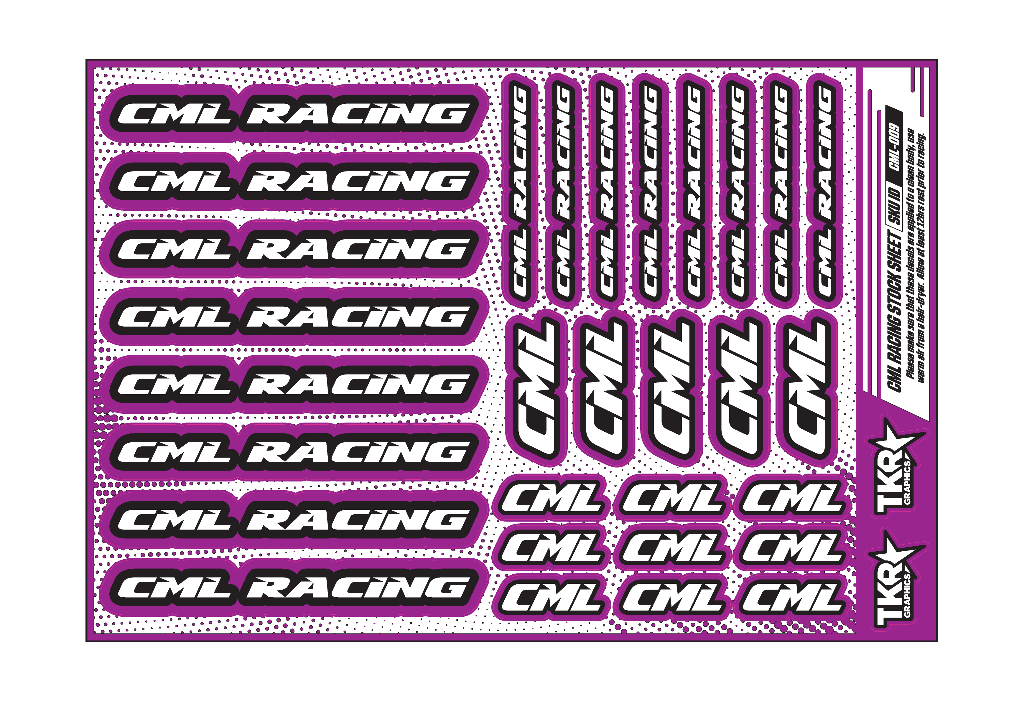 CML RACING A5 STOCK SHEET