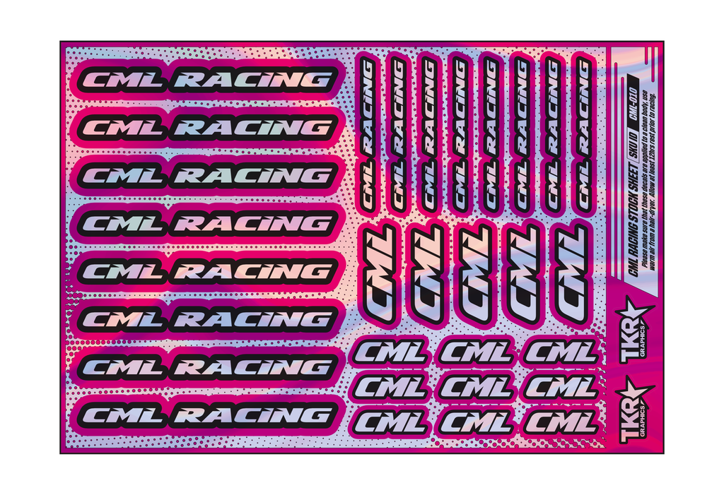 HOLOGRAPHIC CML RACING A5 STOCK SHEET