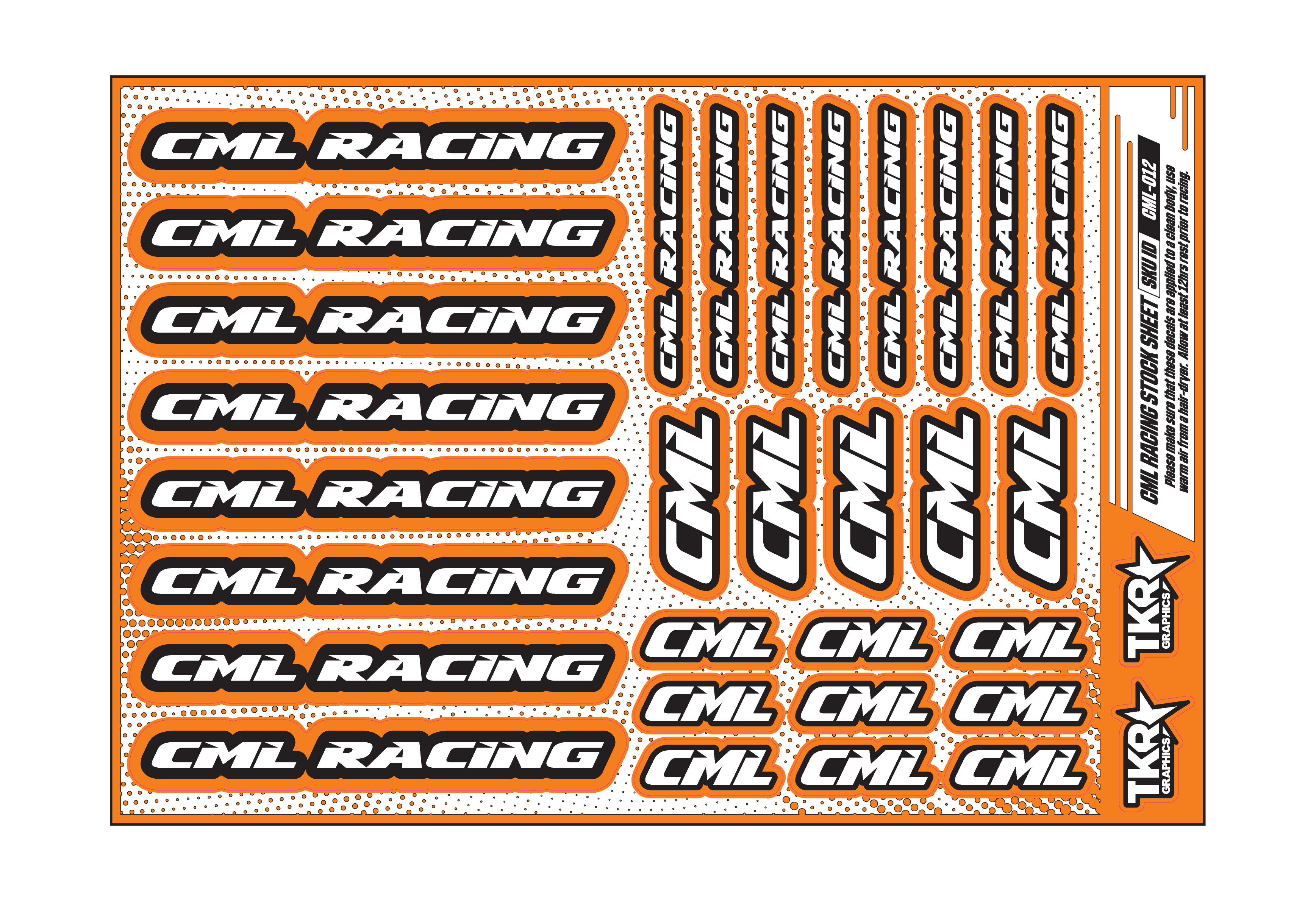 CML RACING A5 STOCK SHEET