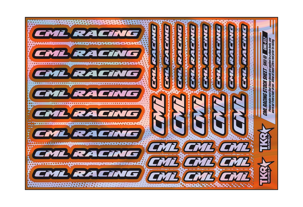 HOLOGRAPHIC CML RACING A5 STOCK SHEET