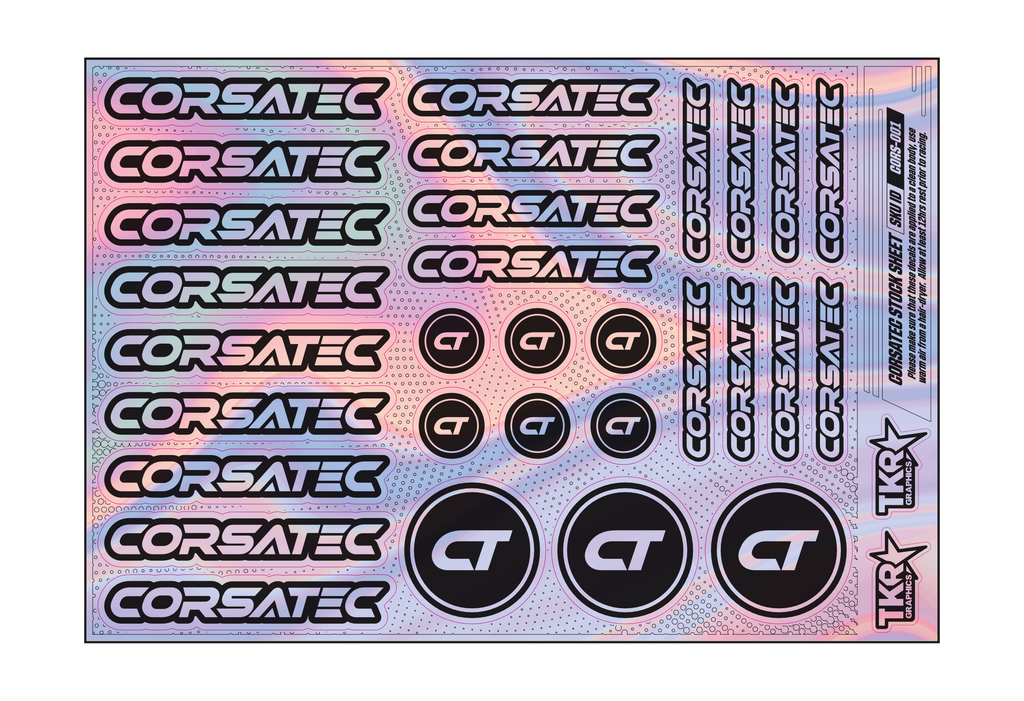 HOLOGRAPHIC CORSATEC A5 STOCK SHEET
