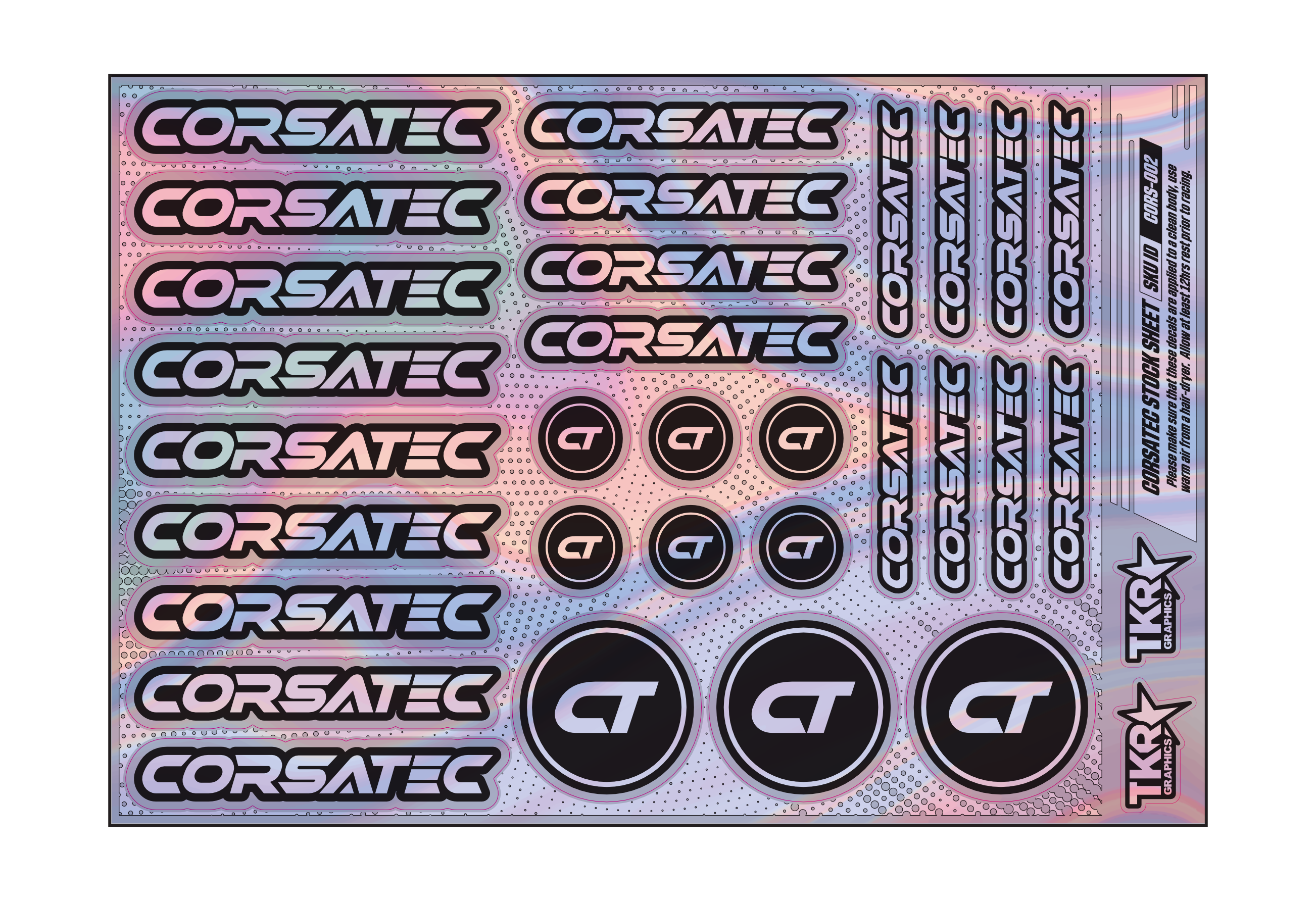 HOLOGRAPHIC CORSATEC A5 STOCK SHEET