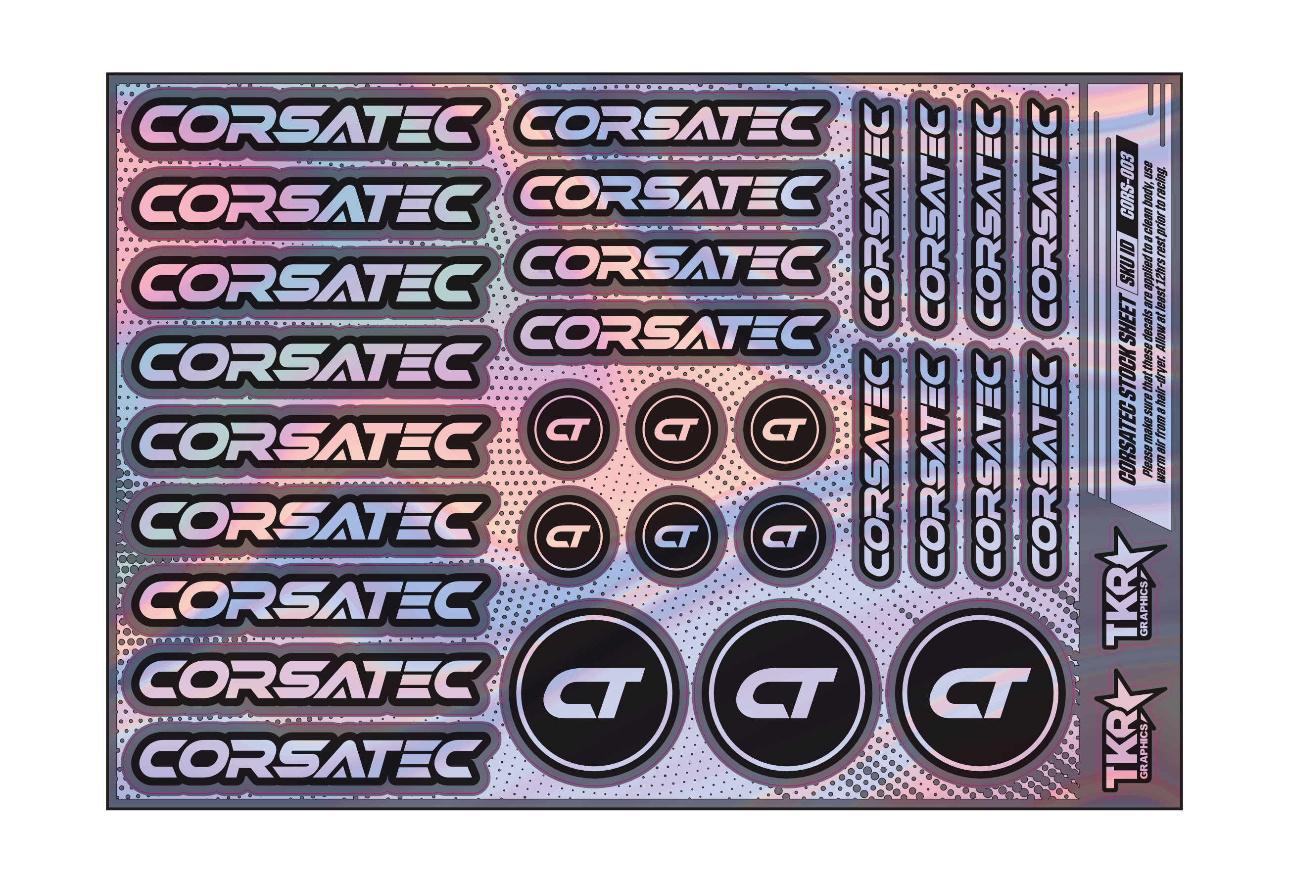 HOLOGRAPHIC CORSATEC A5 STOCK SHEET