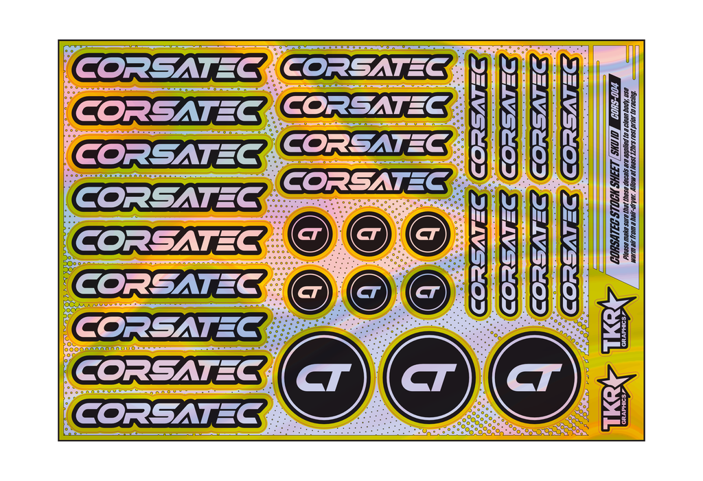 HOLOGRAPHIC CORSATEC A5 STOCK SHEET