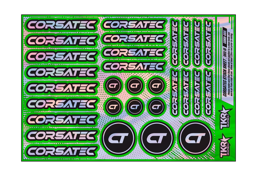 HOLOGRAPHIC CORSATEC A5 STOCK SHEET