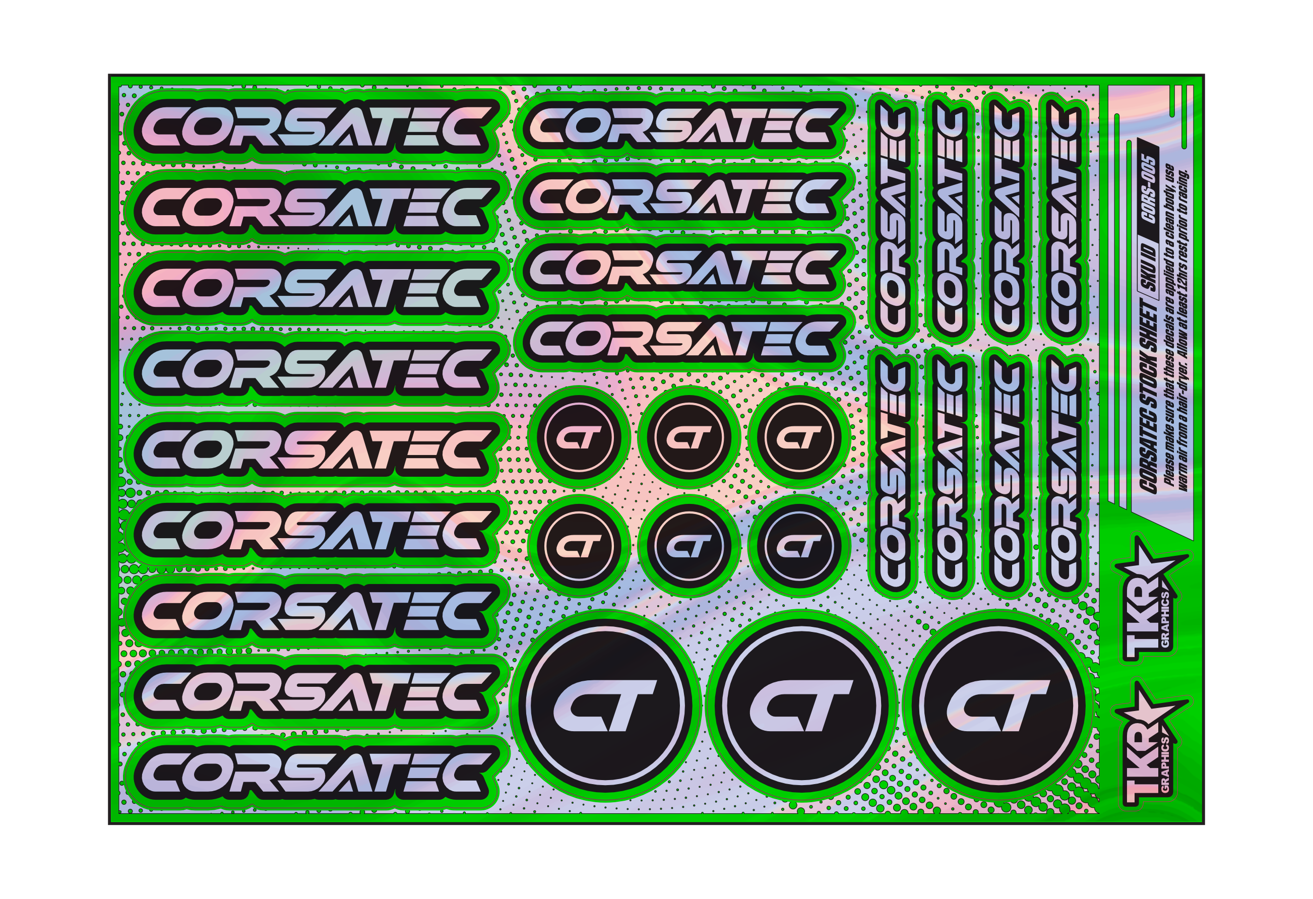 HOLOGRAPHIC CORSATEC A5 STOCK SHEET