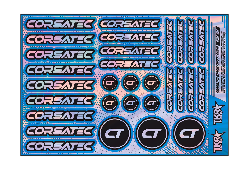HOLOGRAPHIC CORSATEC A5 STOCK SHEET