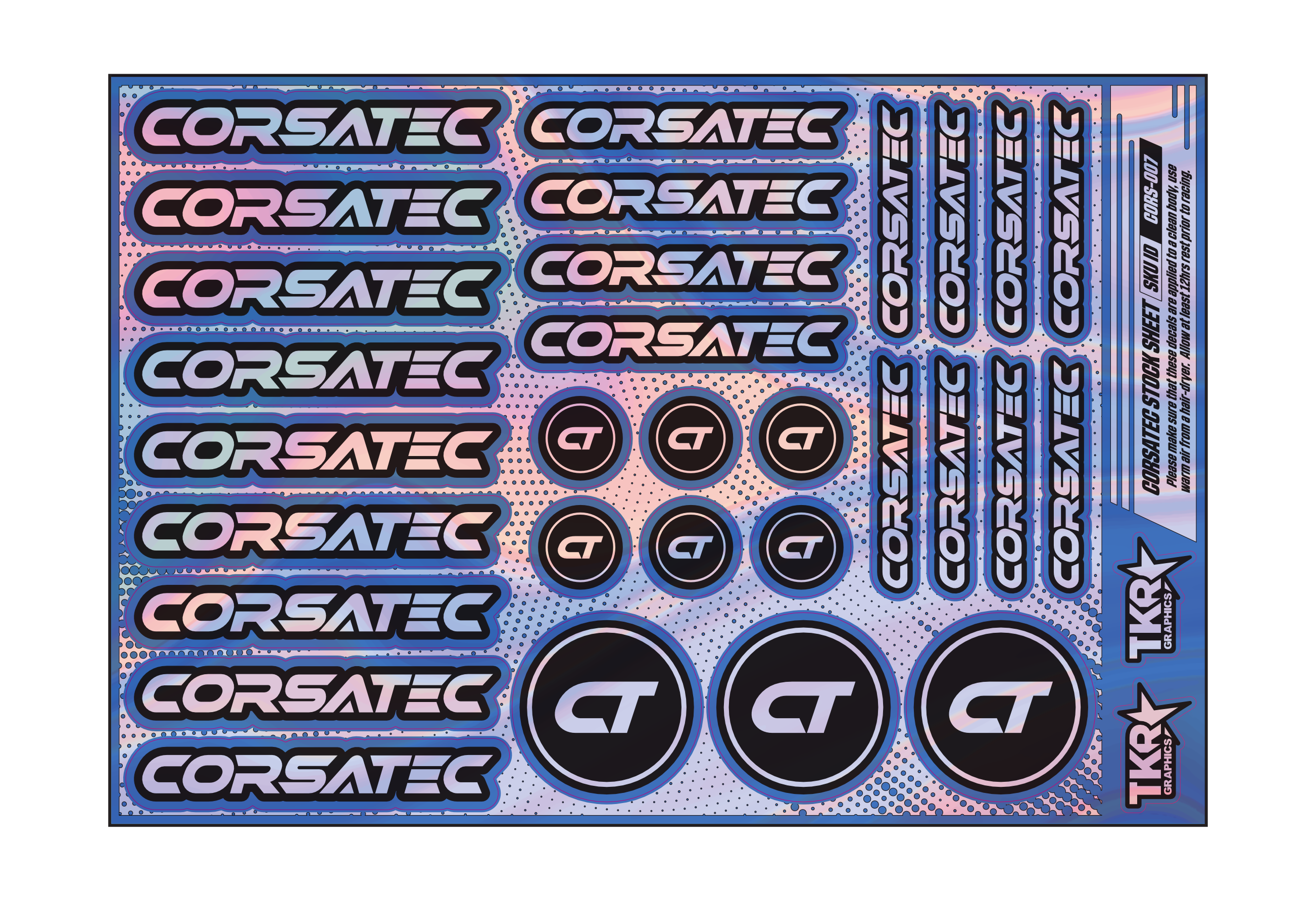 HOLOGRAPHIC CORSATEC A5 STOCK SHEET