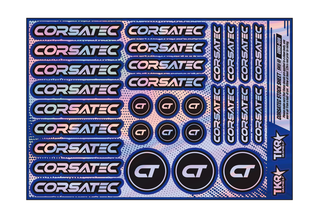 HOLOGRAPHIC CORSATEC A5 STOCK SHEET