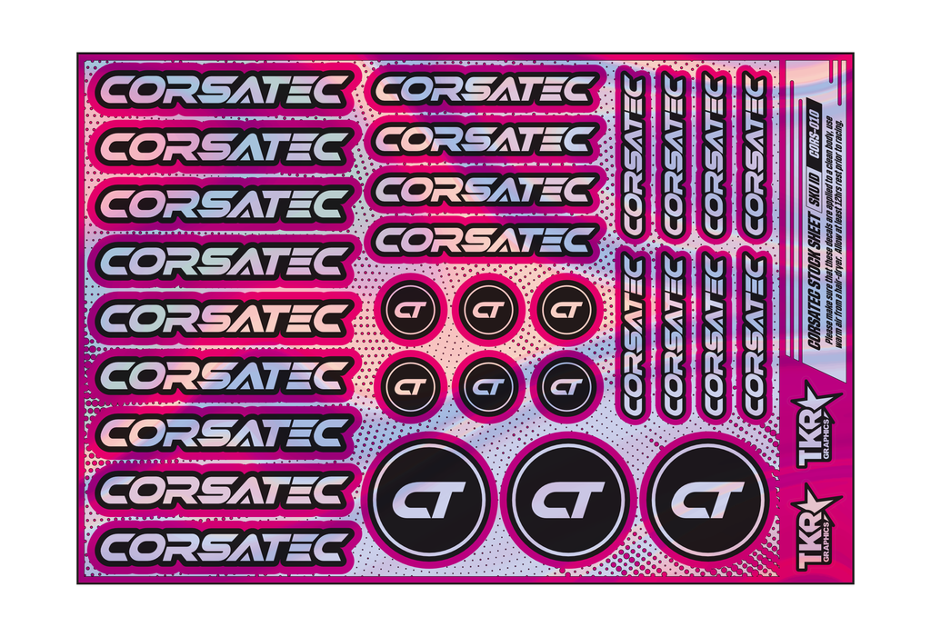 HOLOGRAPHIC CORSATEC A5 STOCK SHEET