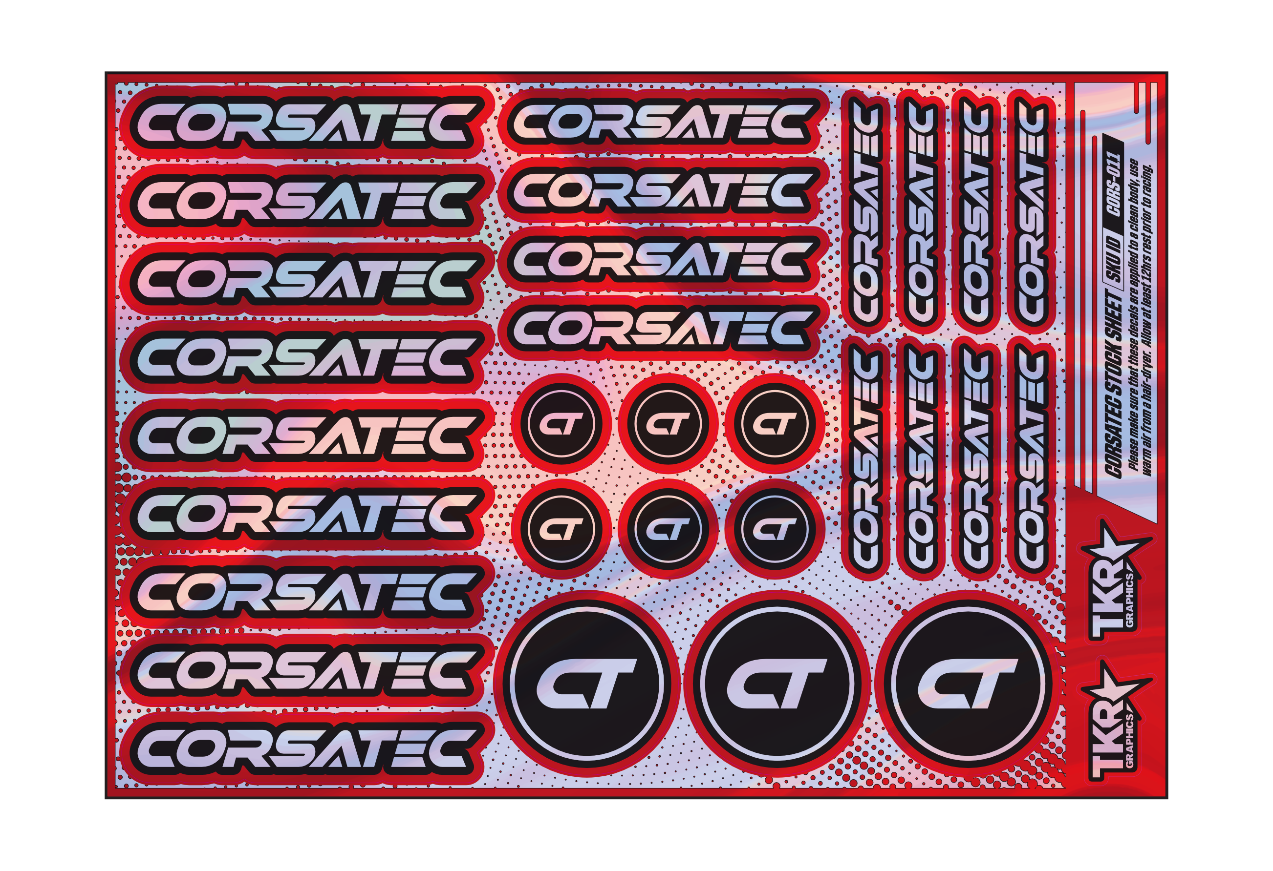HOLOGRAPHIC CORSATEC A5 STOCK SHEET