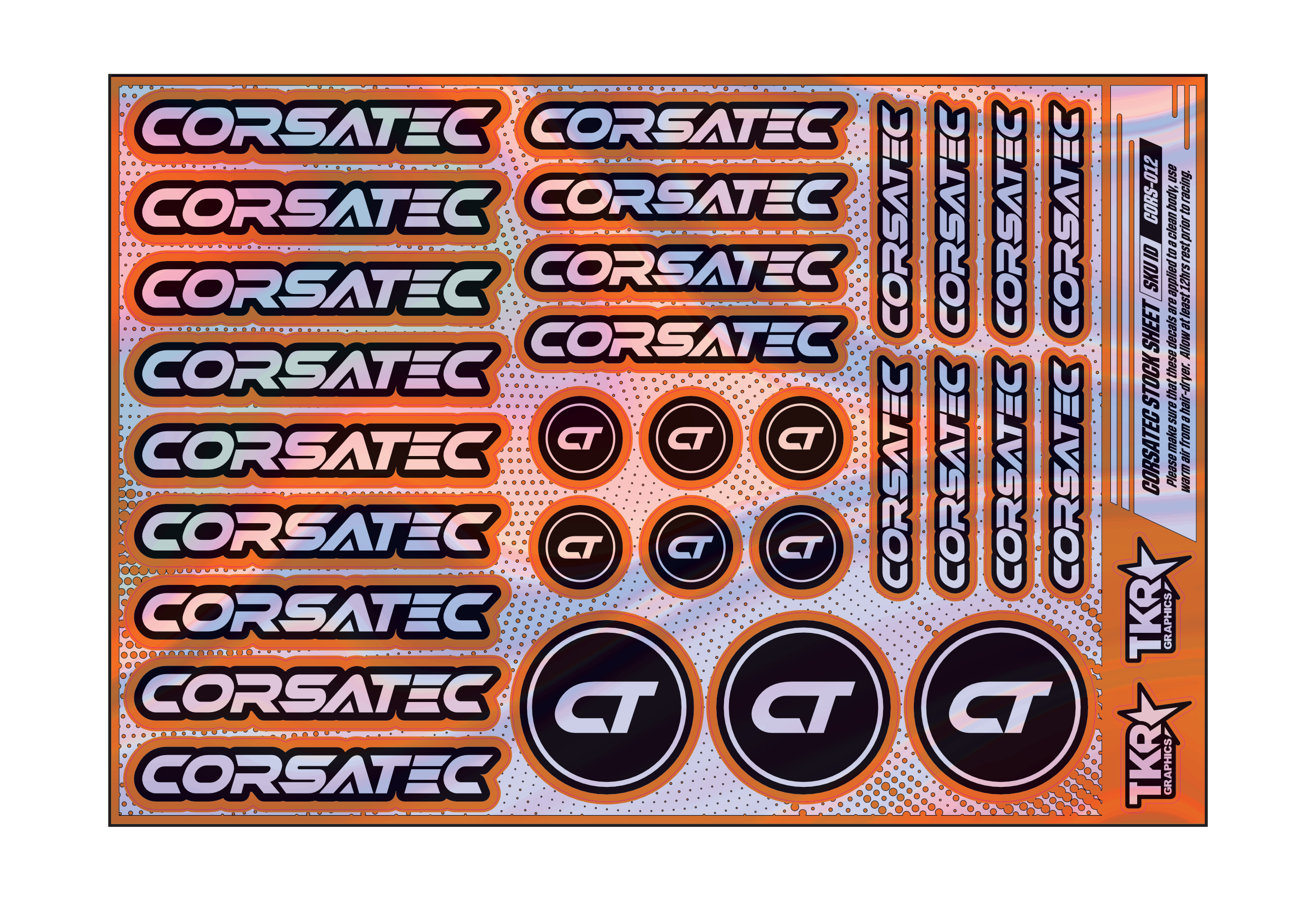 HOLOGRAPHIC CORSATEC A5 STOCK SHEET