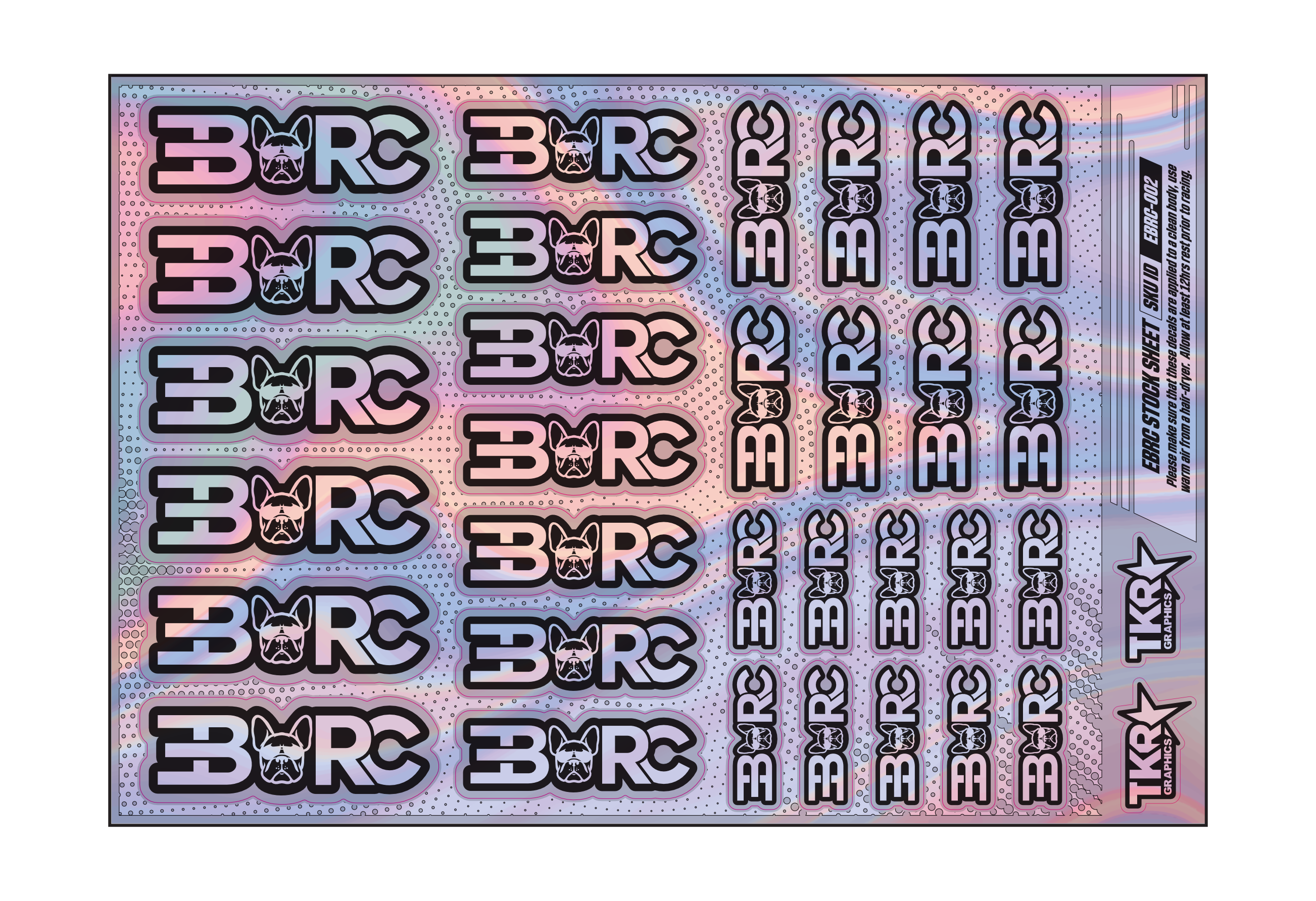 HOLOGRAPHIC EBRC A5 STOCK SHEET