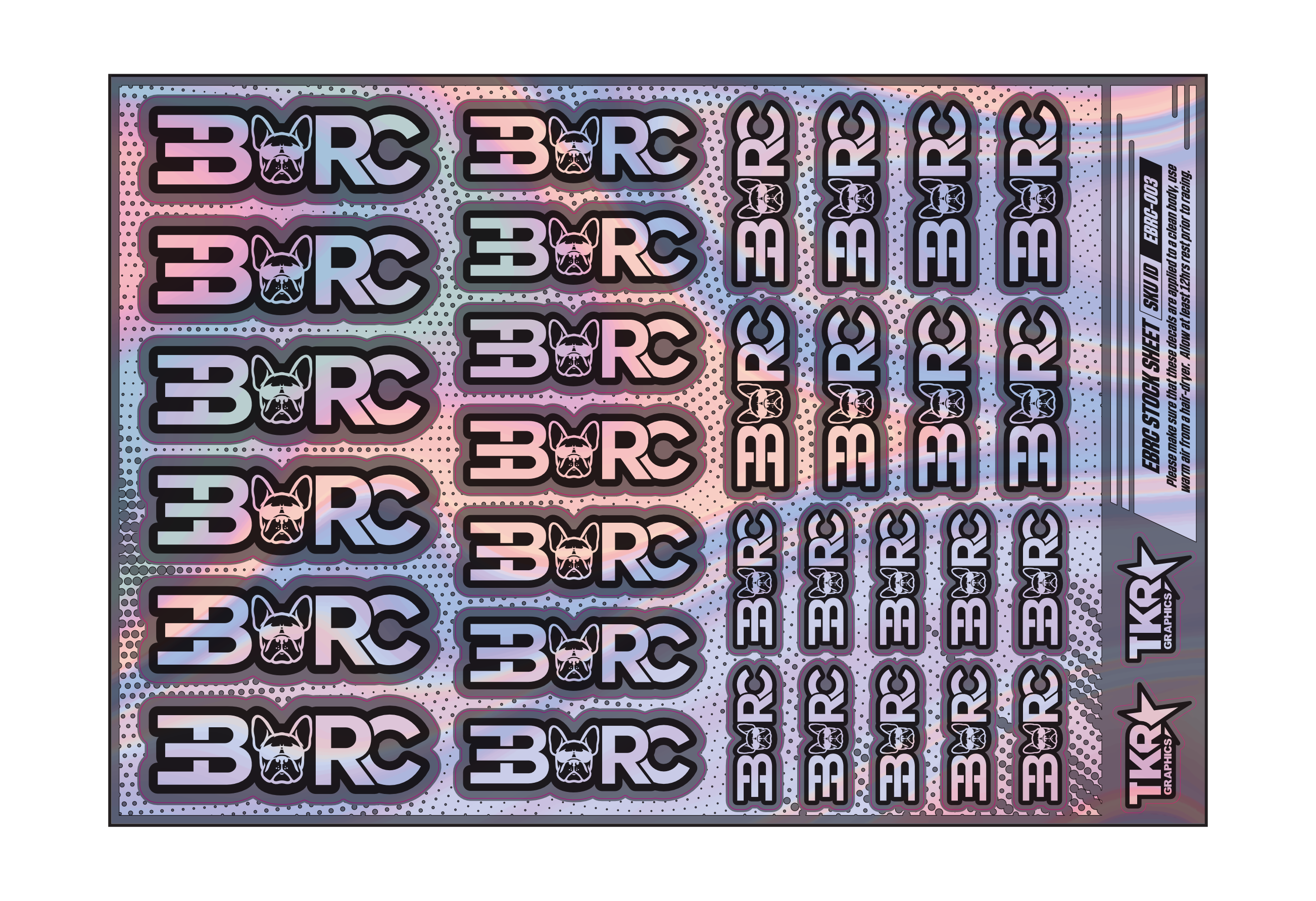 HOLOGRAPHIC EBRC A5 STOCK SHEET