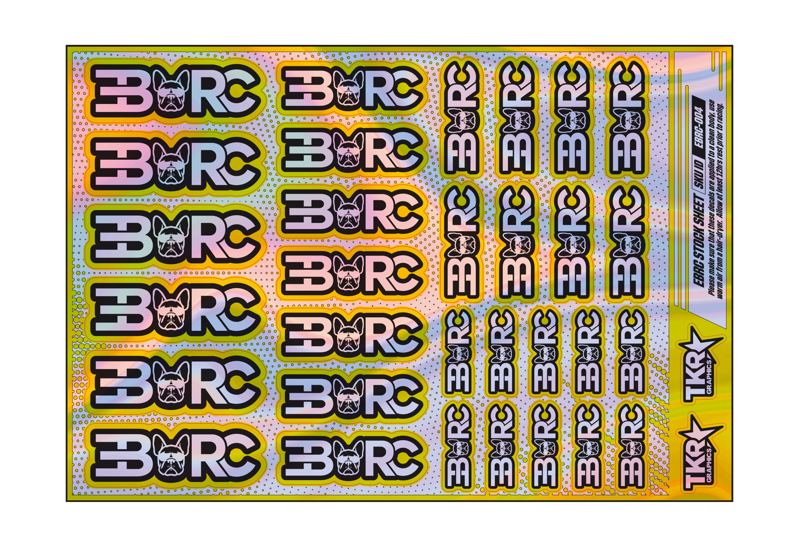 HOLOGRAPHIC EBRC A5 STOCK SHEET