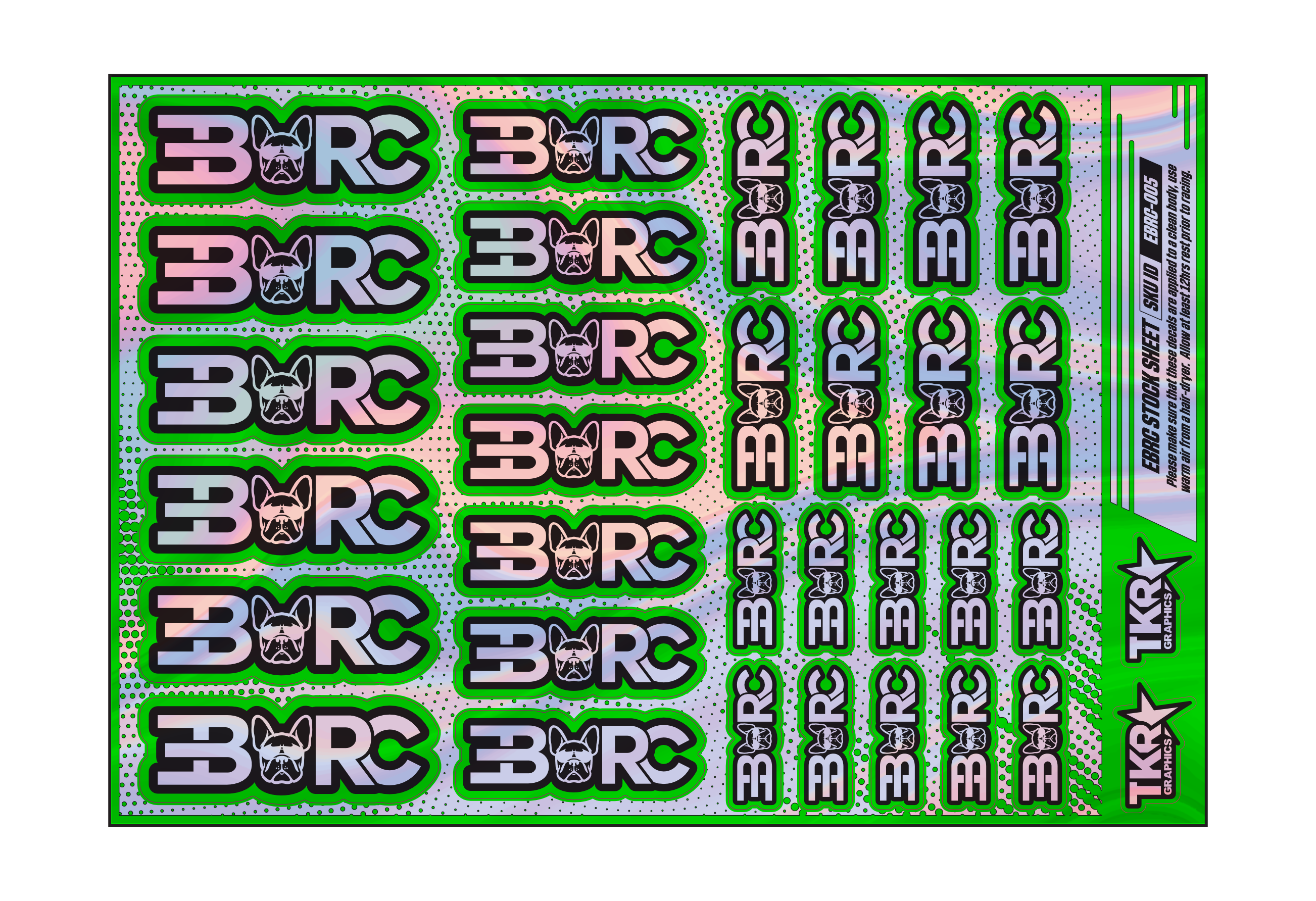 HOLOGRAPHIC EBRC A5 STOCK SHEET