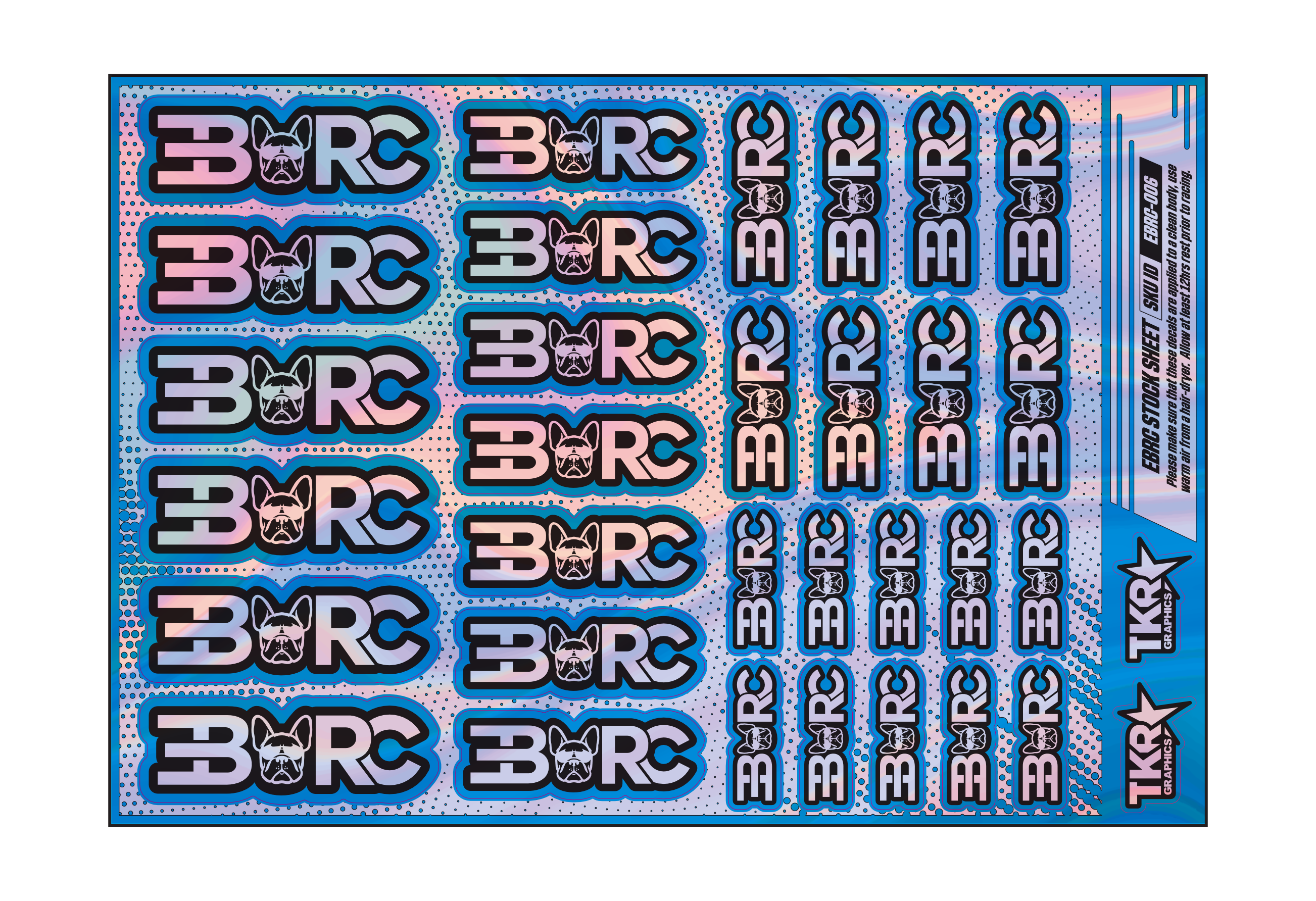 HOLOGRAPHIC EBRC A5 STOCK SHEET