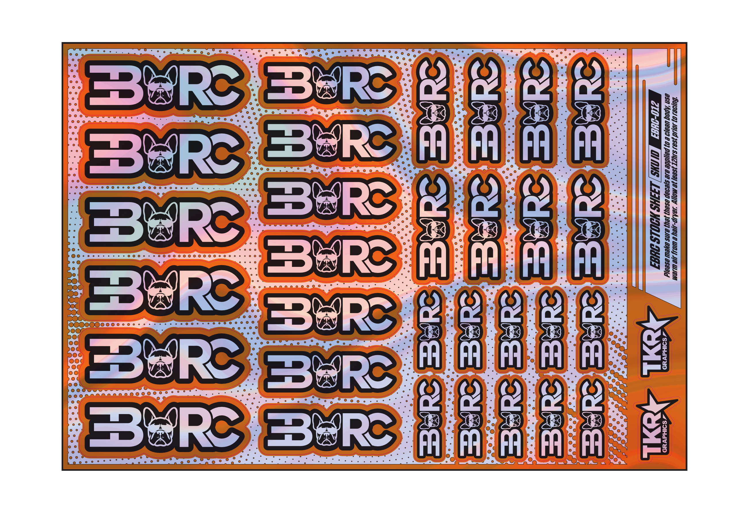 HOLOGRAPHIC EBRC A5 STOCK SHEET