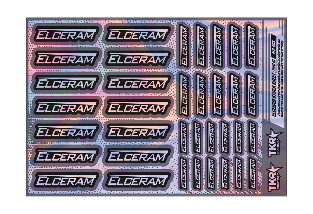 HOLOGRAPHIC ELCERAM A5 STOCK SHEET
