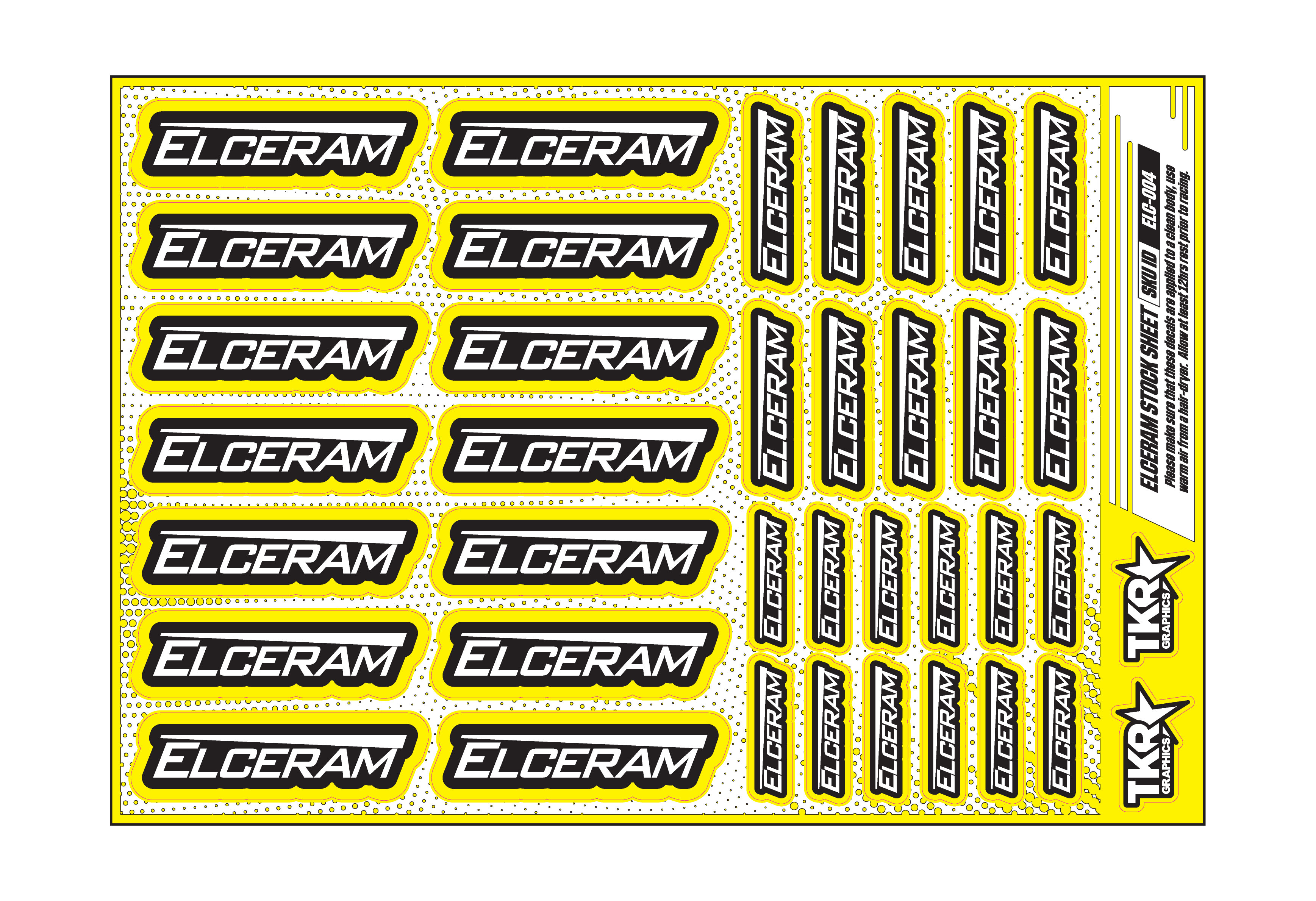 ELCERAM A5 STOCK SHEET