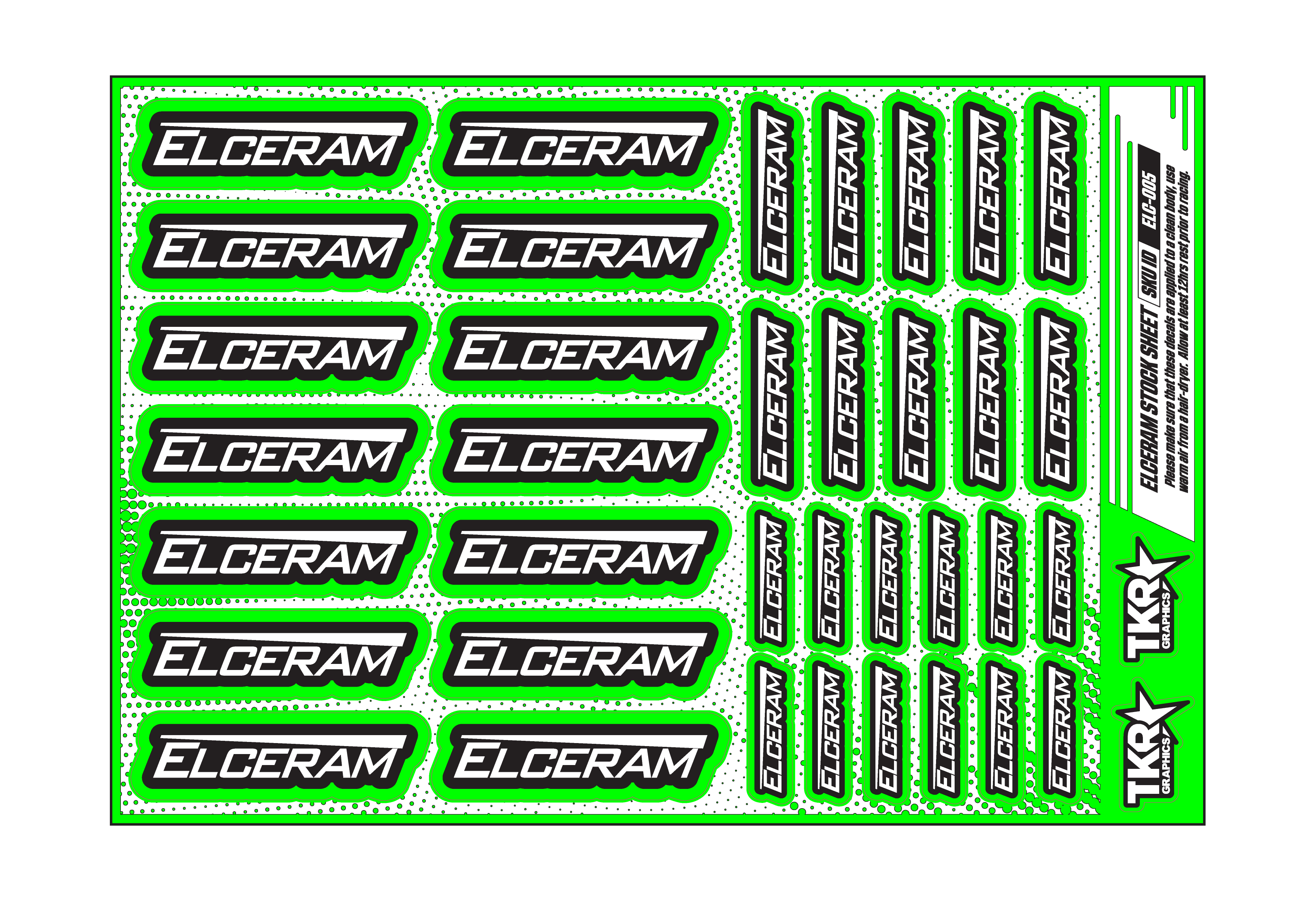 ELCERAM A5 STOCK SHEET