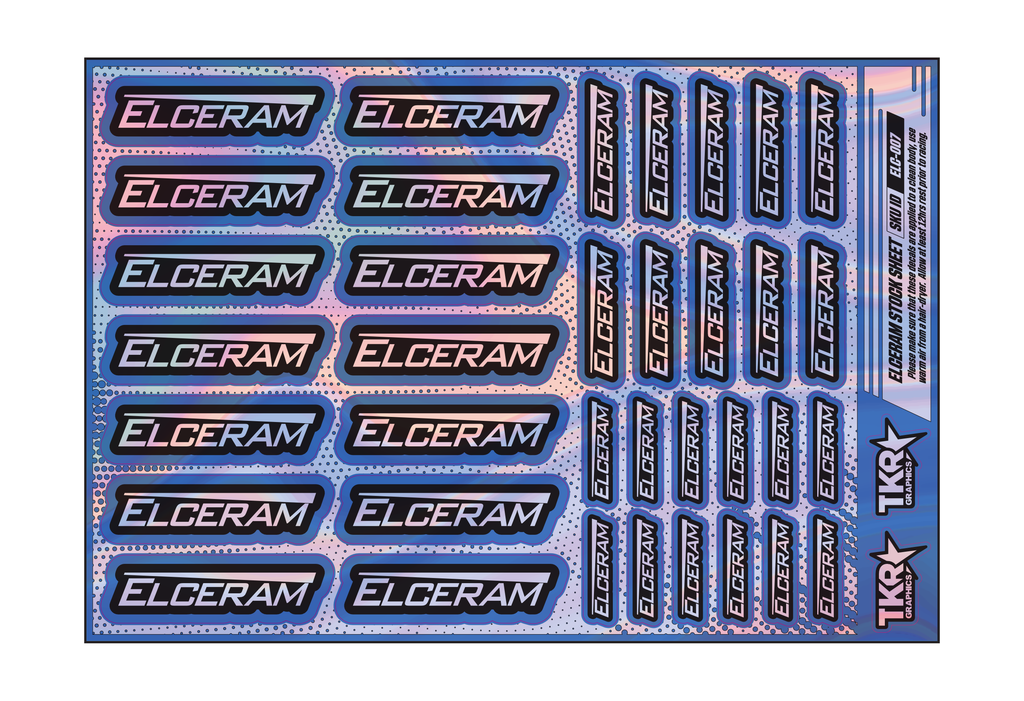 HOLOGRAPHIC ELCERAM A5 STOCK SHEET