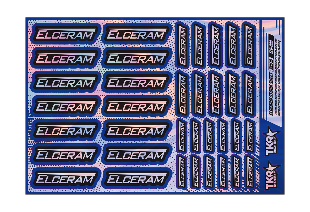 HOLOGRAPHIC ELCERAM A5 STOCK SHEET