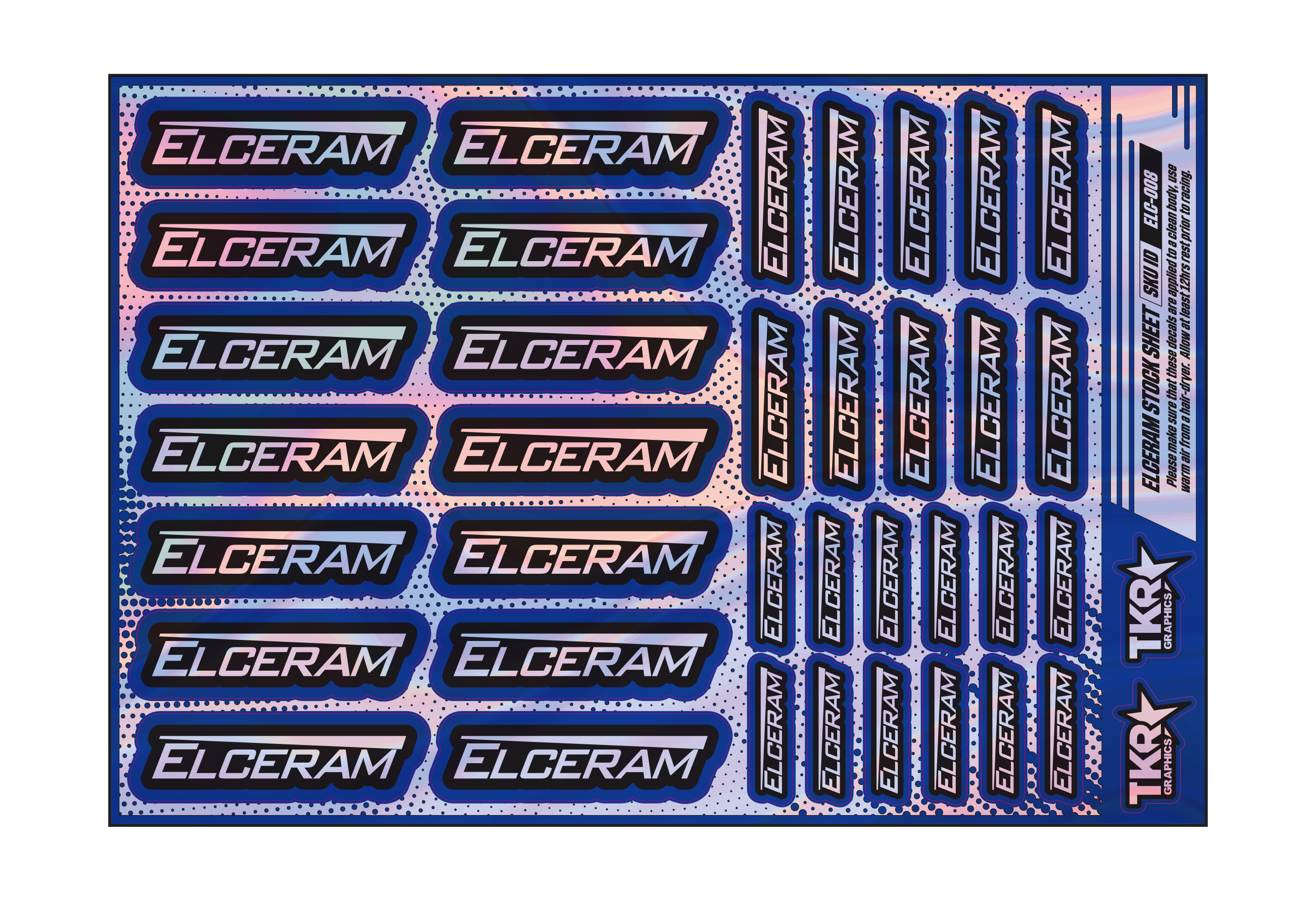 HOLOGRAPHIC ELCERAM A5 STOCK SHEET