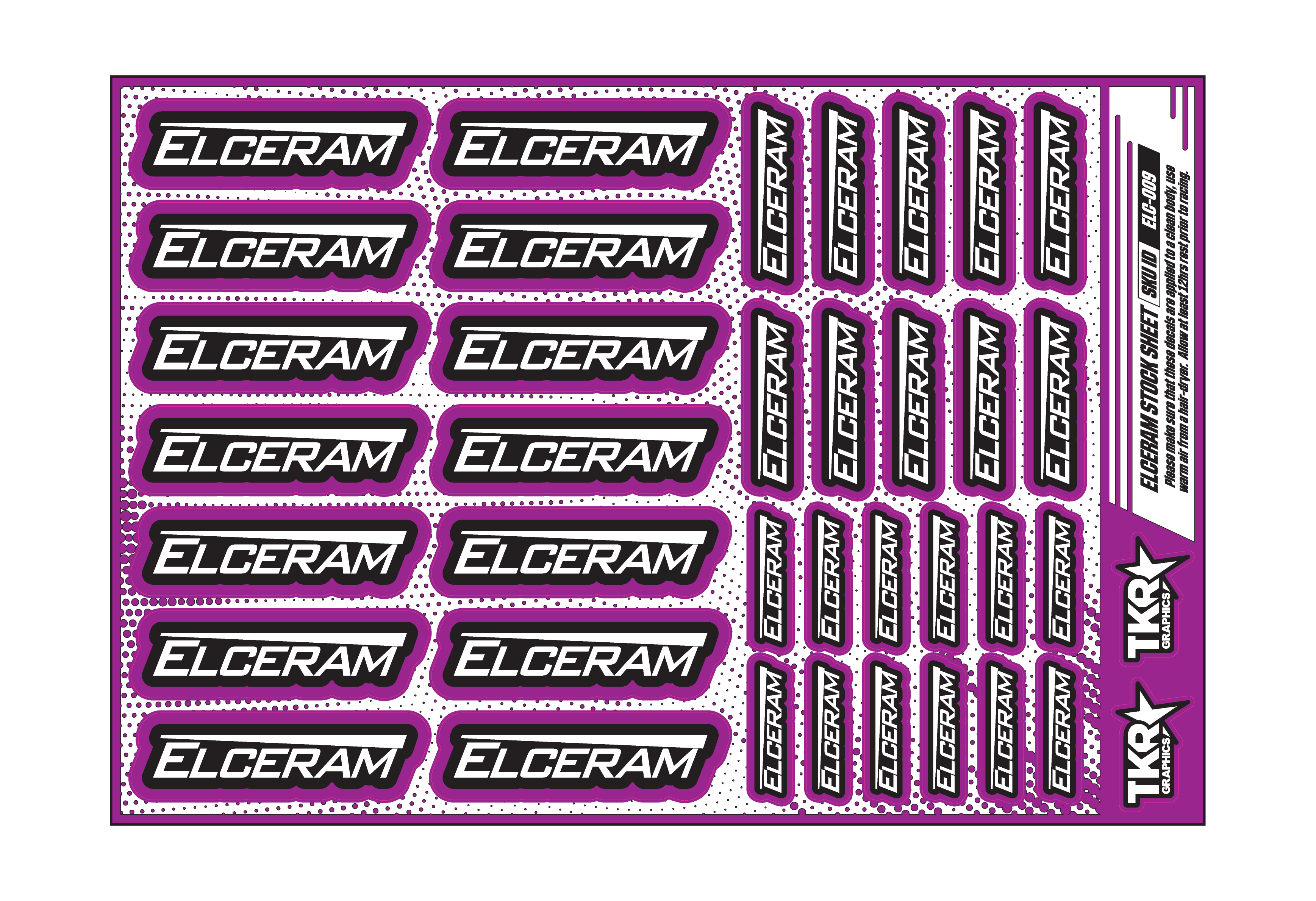 ELCERAM A5 STOCK SHEET