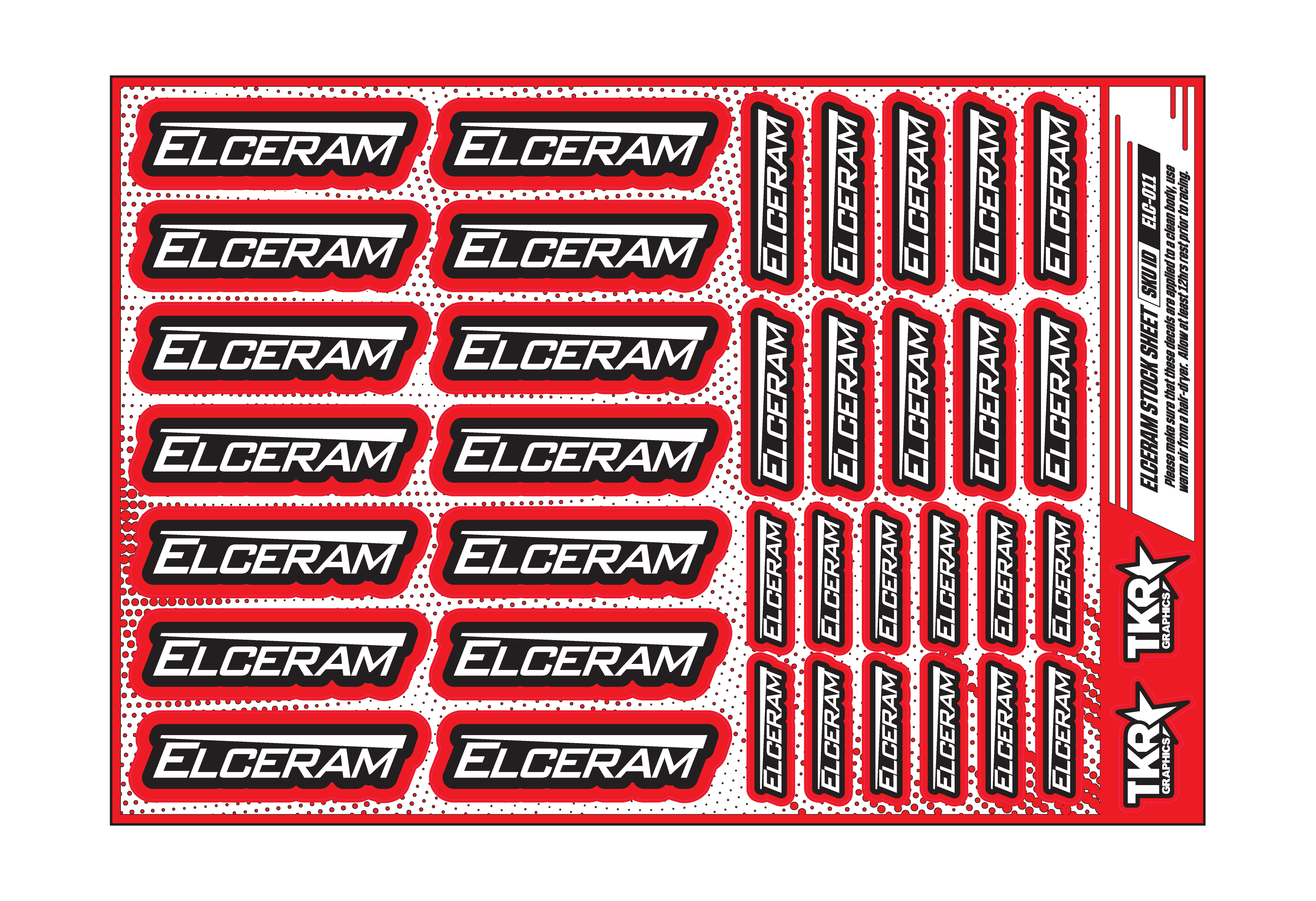 ELCERAM A5 STOCK SHEET