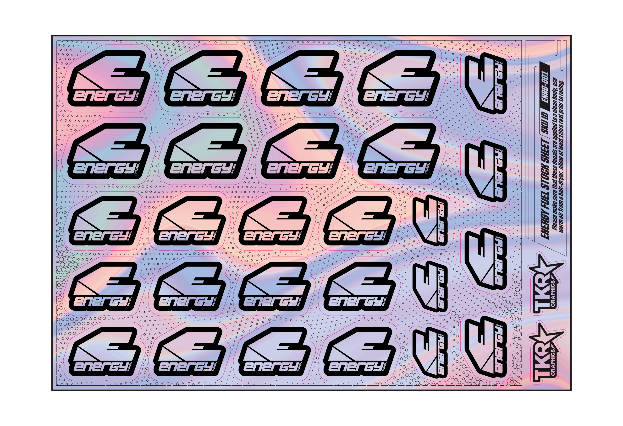 HOLOGRAPHIC ENERGY FUEL A5 STOCK SHEET
