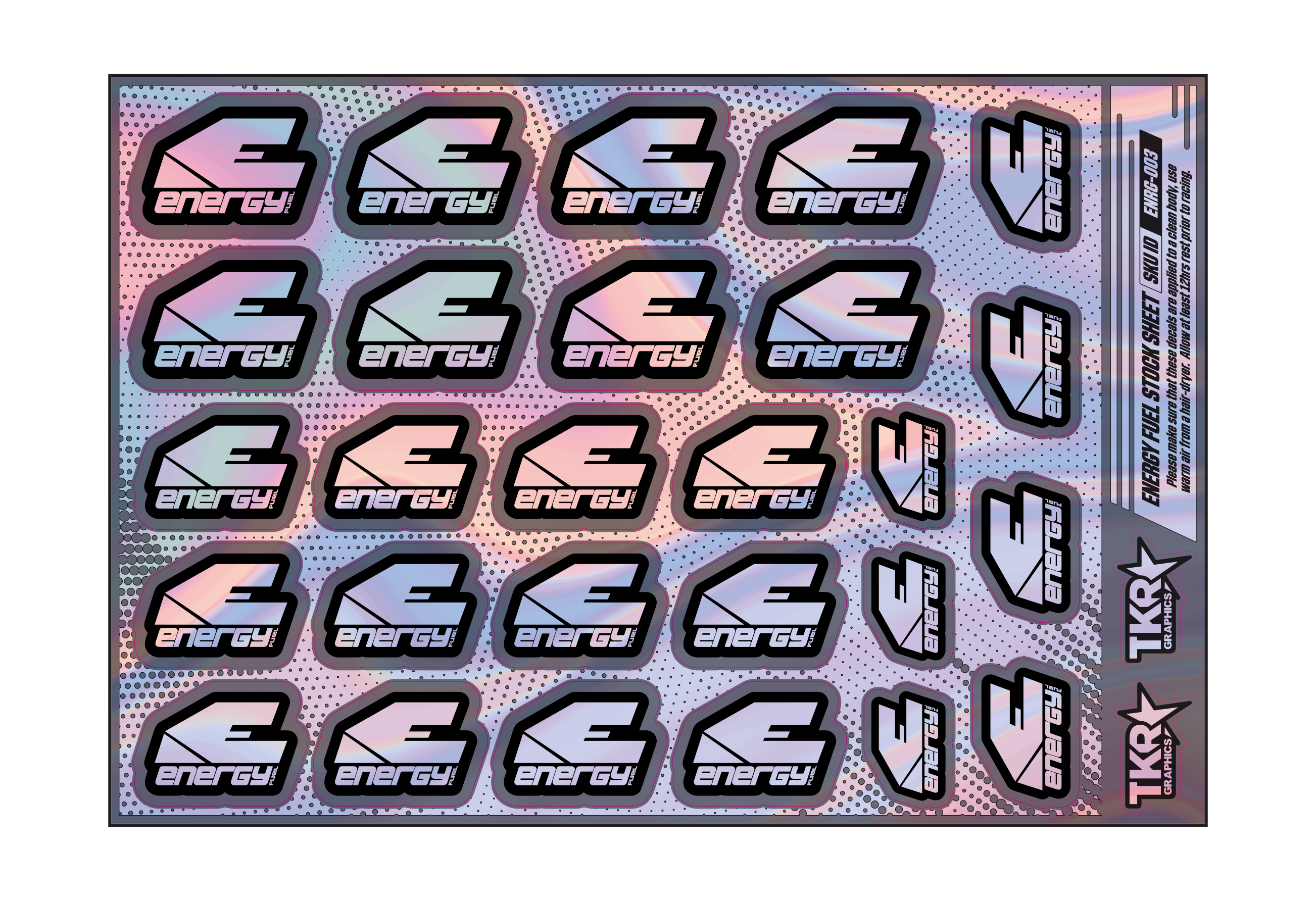 HOLOGRAPHIC ENERGY FUEL A5 STOCK SHEET