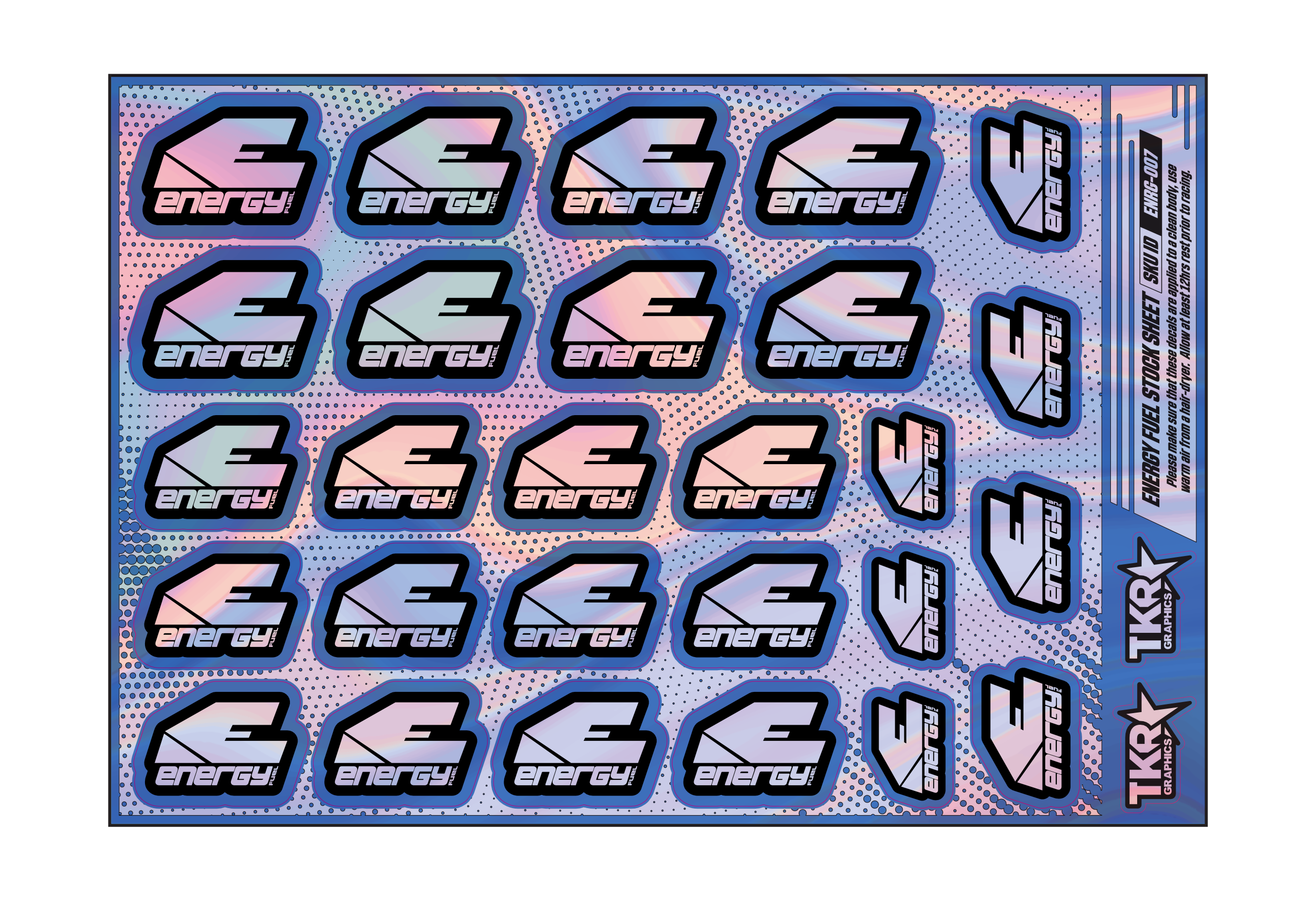 HOLOGRAPHIC ENERGY FUEL A5 STOCK SHEET