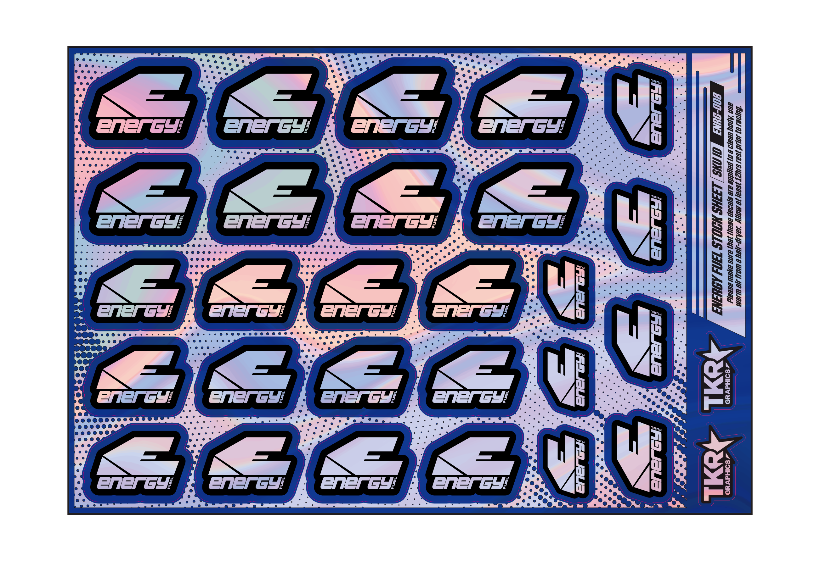 HOLOGRAPHIC ENERGY FUEL A5 STOCK SHEET