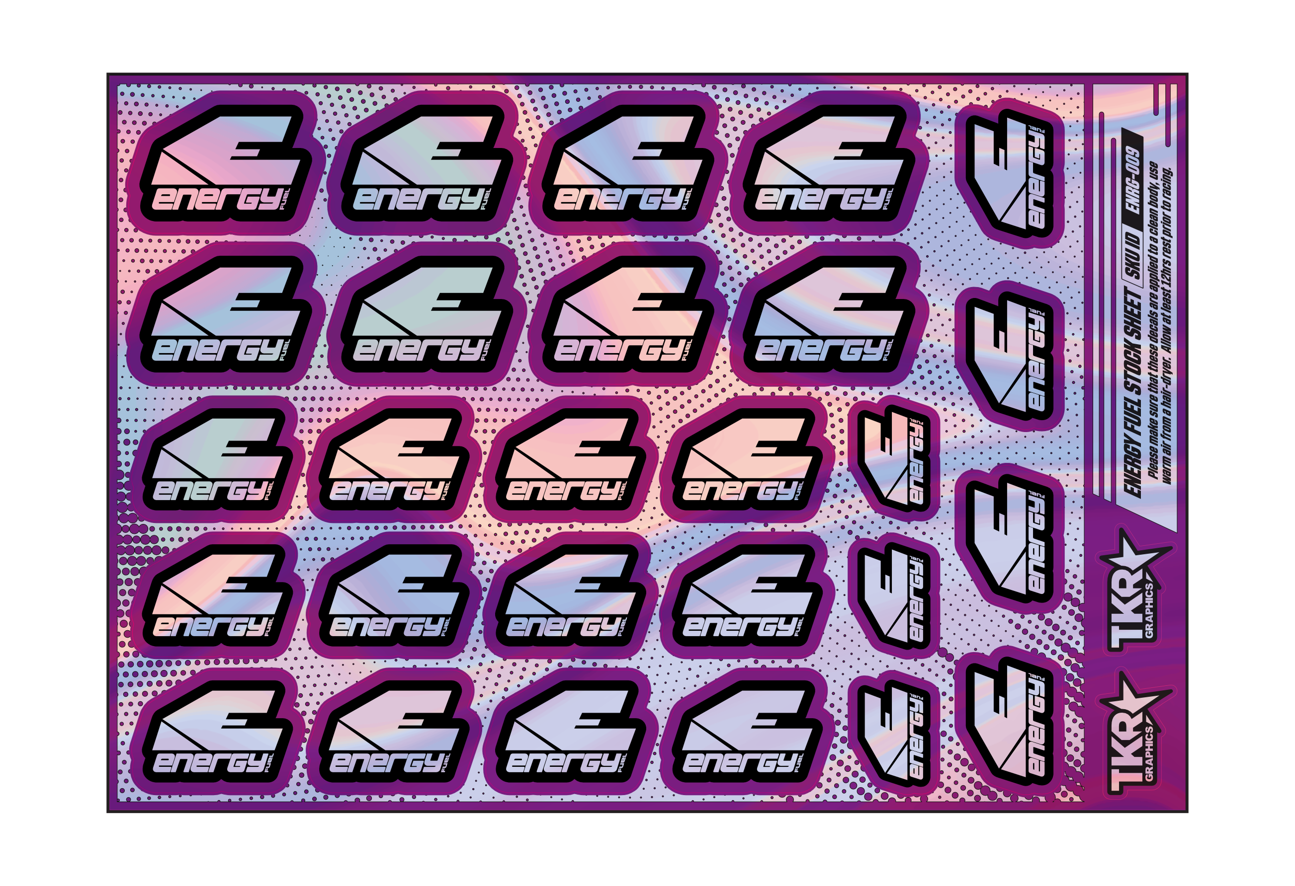 HOLOGRAPHIC ENERGY FUEL A5 STOCK SHEET