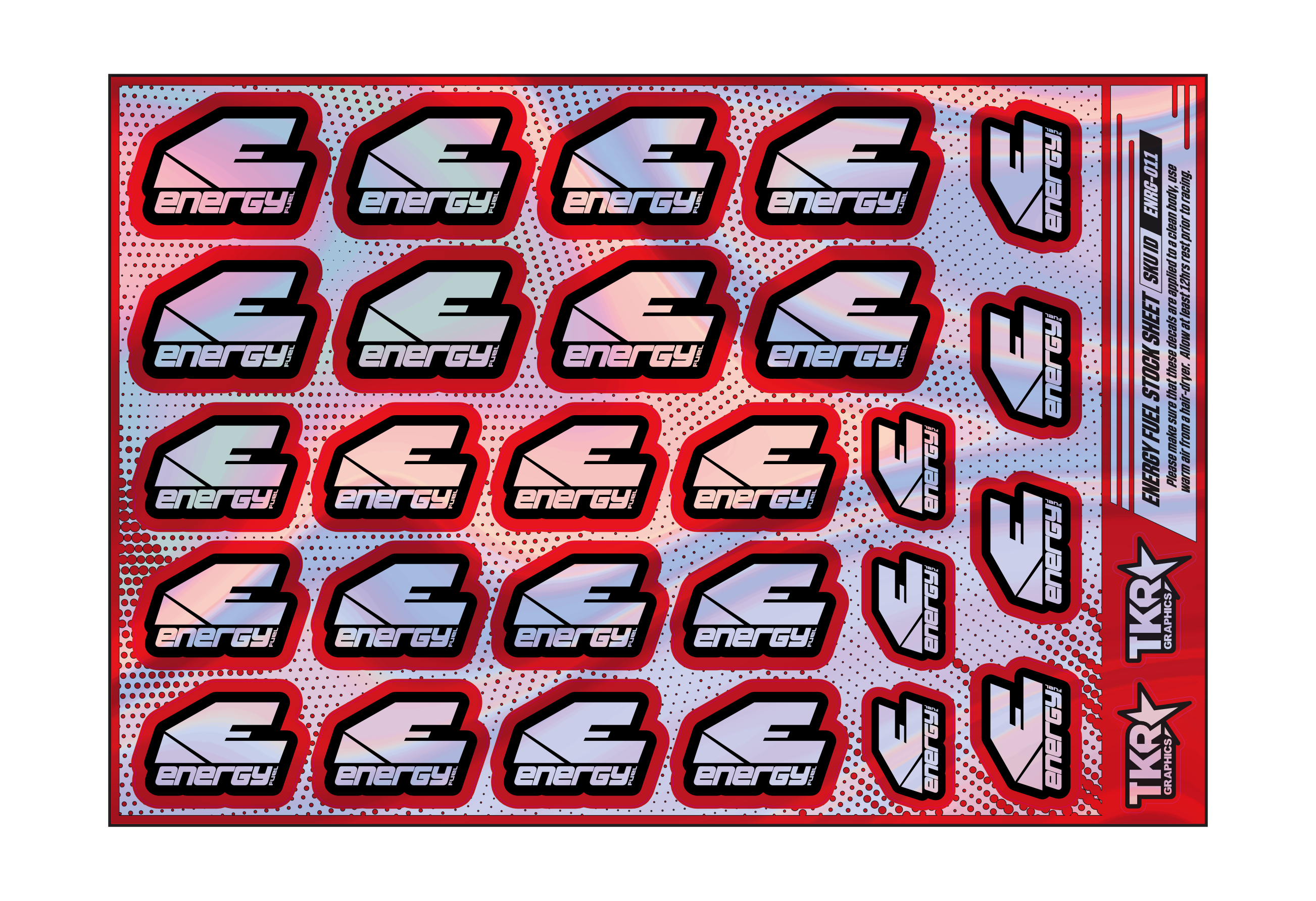 HOLOGRAPHIC ENERGY FUEL A5 STOCK SHEET